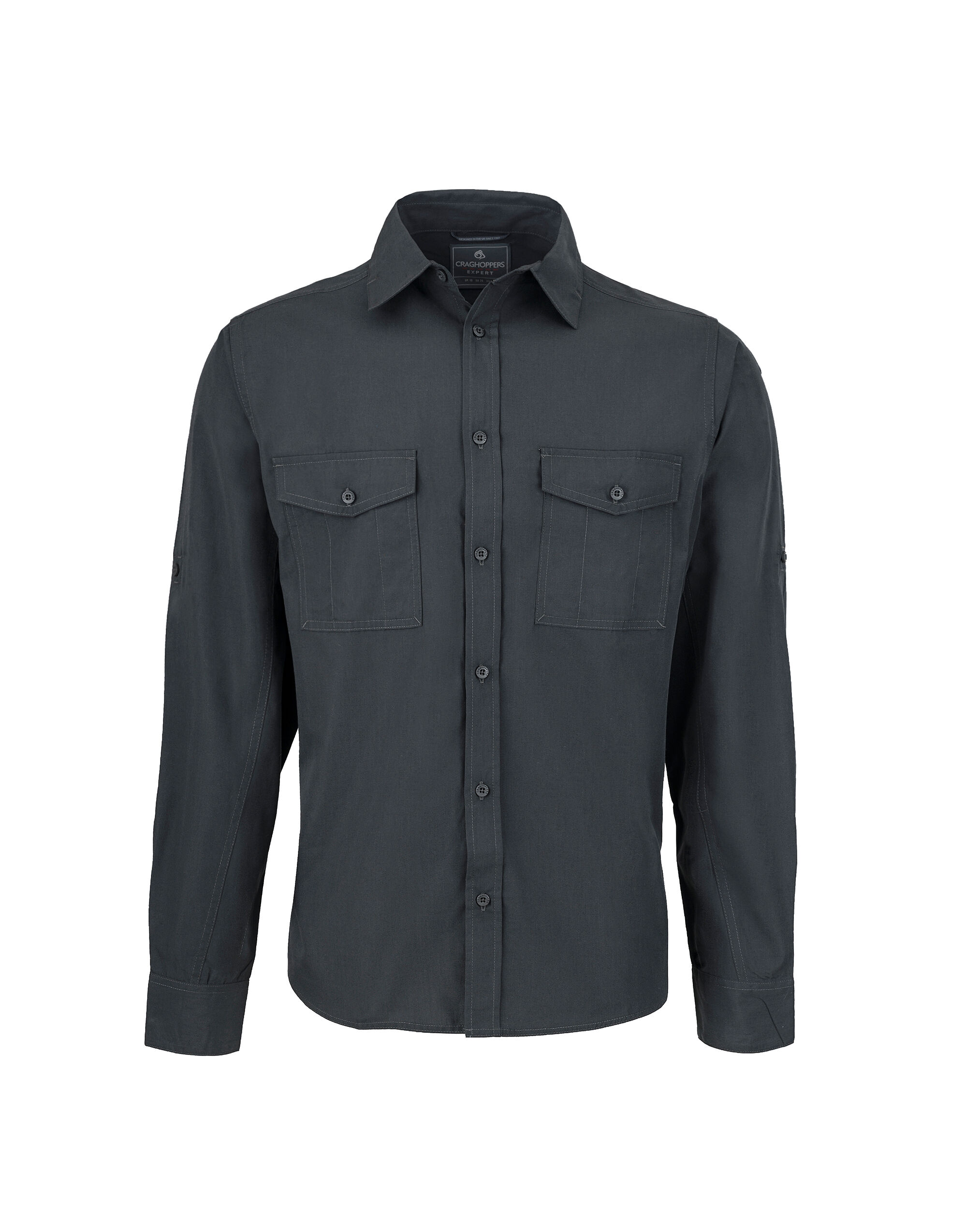 CES001 Men’s Kiwi Long Sleeved Shirt Carbon Grey CES001 Men’s Kiwi Long Sleeved Shirt Carbon Grey
