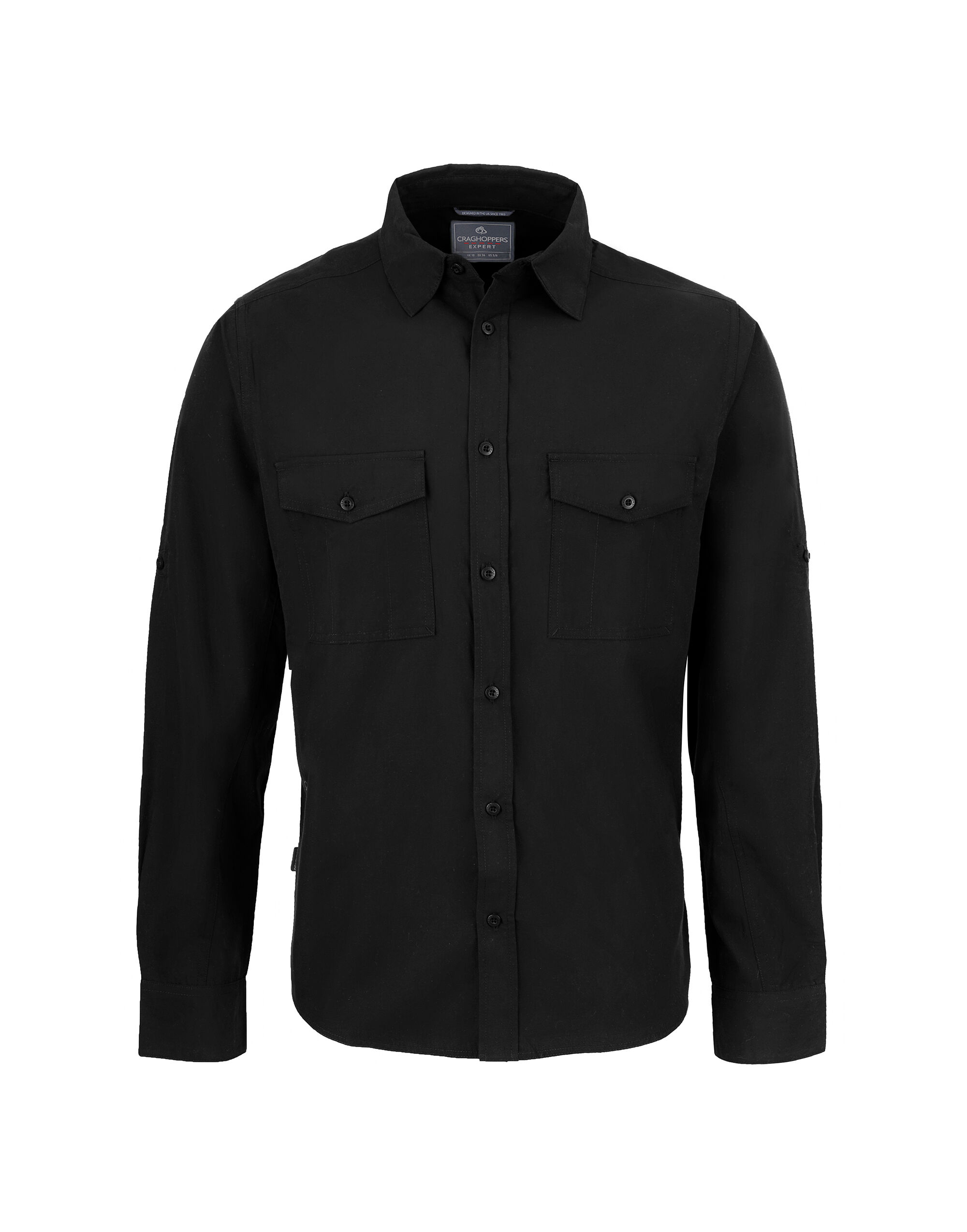 CES001 Men’s Kiwi Long Sleeved Shirt Black CES001 Men’s Kiwi Long Sleeved Shirt Black