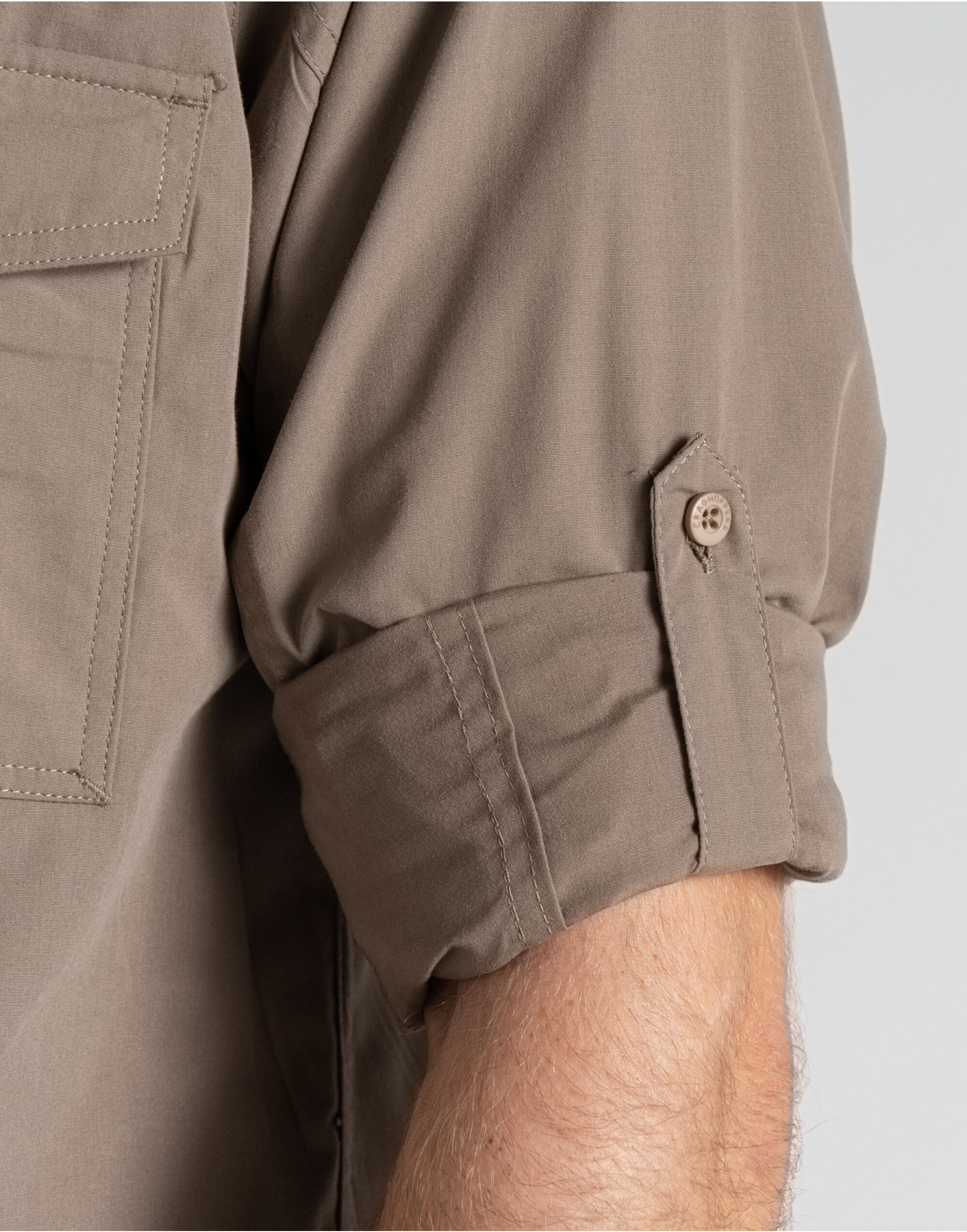 CES001 Men’s Kiwi Long Sleeved Shirt Pebble