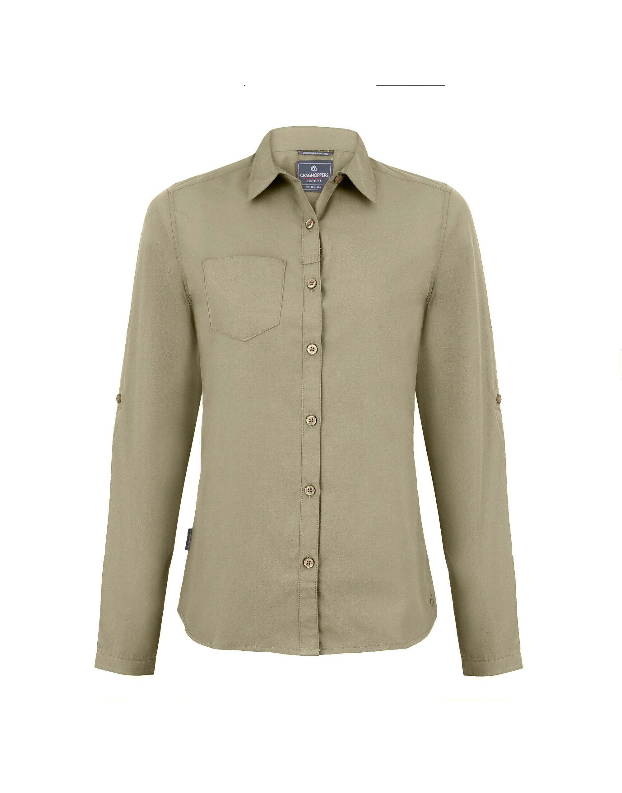 CES002 Women’s Kiwi Long Sleeved Shirt Pebble CES002 Women’s Kiwi Long Sleeved Shirt Pebble
