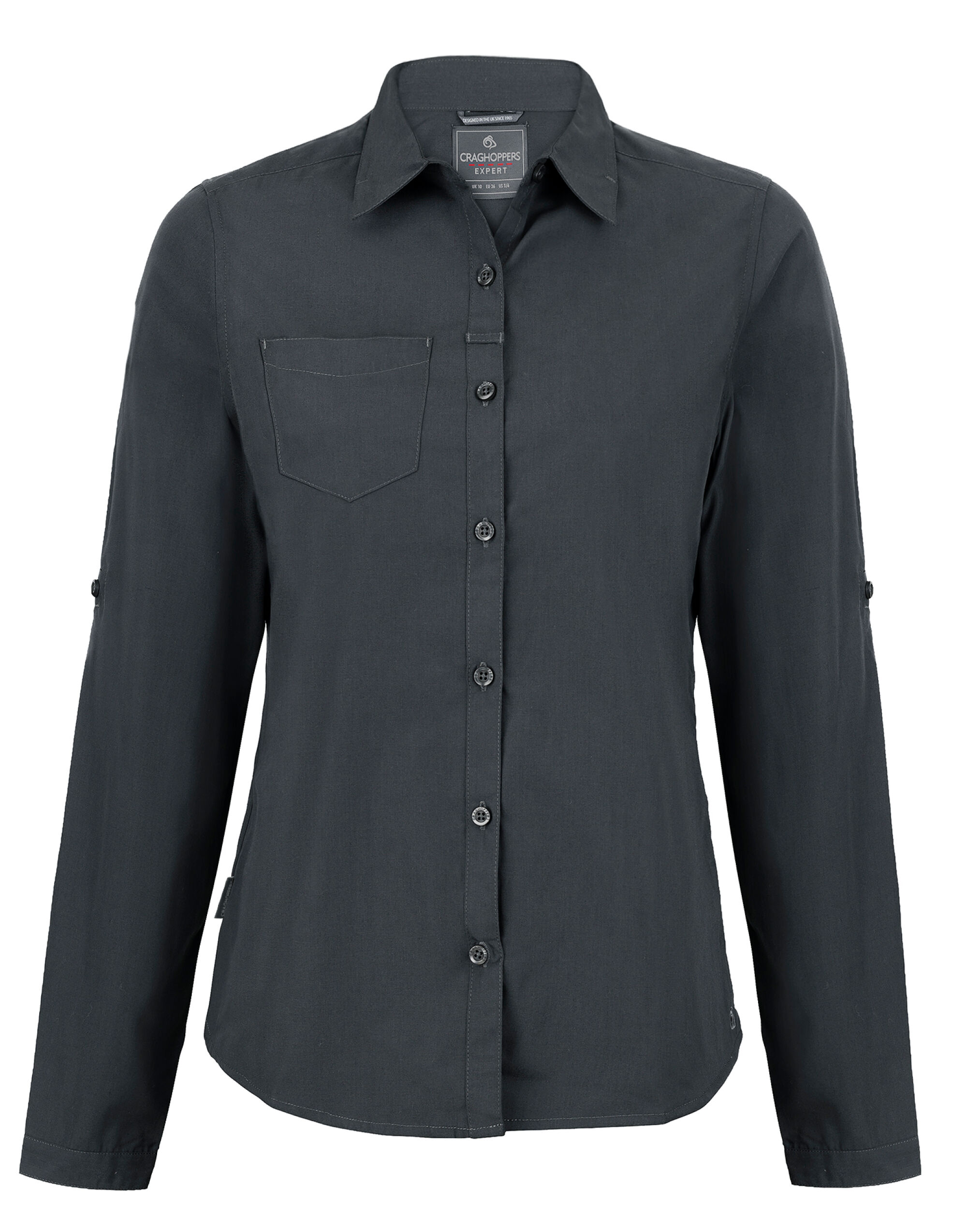 CES002 Women’s Kiwi Long Sleeved Shirt Carbon Grey CES002 Women’s Kiwi Long Sleeved Shirt Carbon Grey