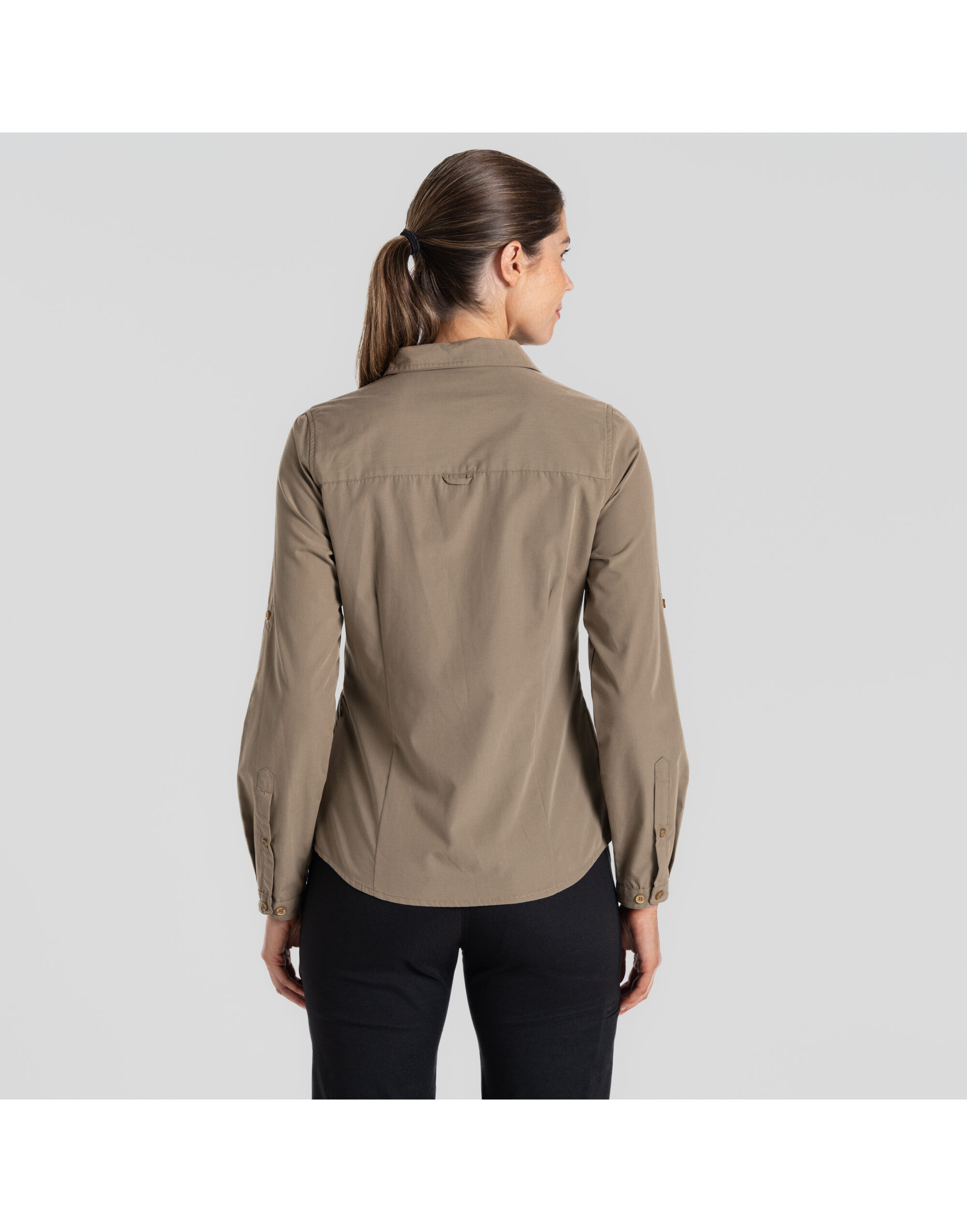CES002 Women’s Kiwi Long Sleeved Shirt Pebble