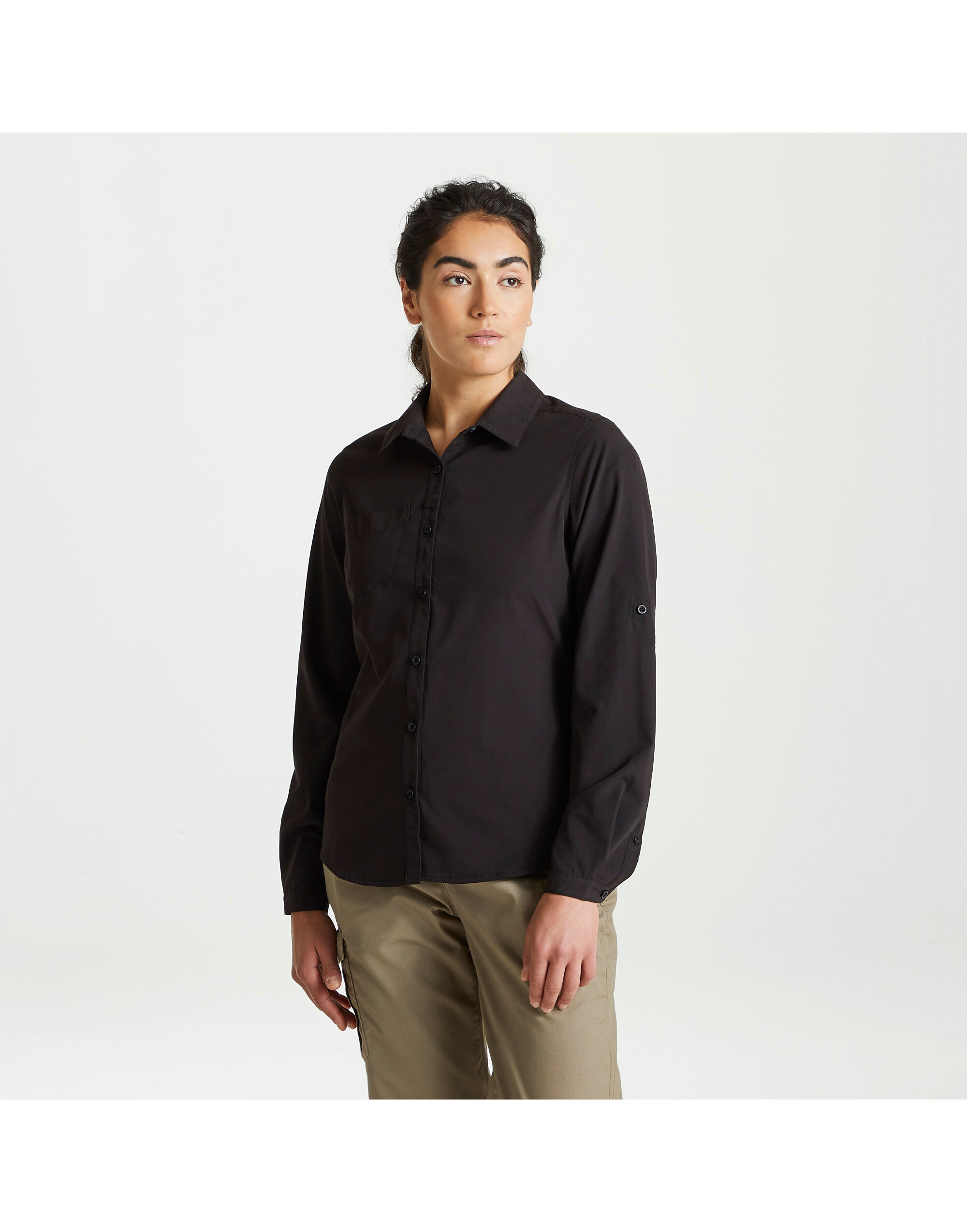 CES002 Women’s Kiwi Long Sleeved Shirt Black