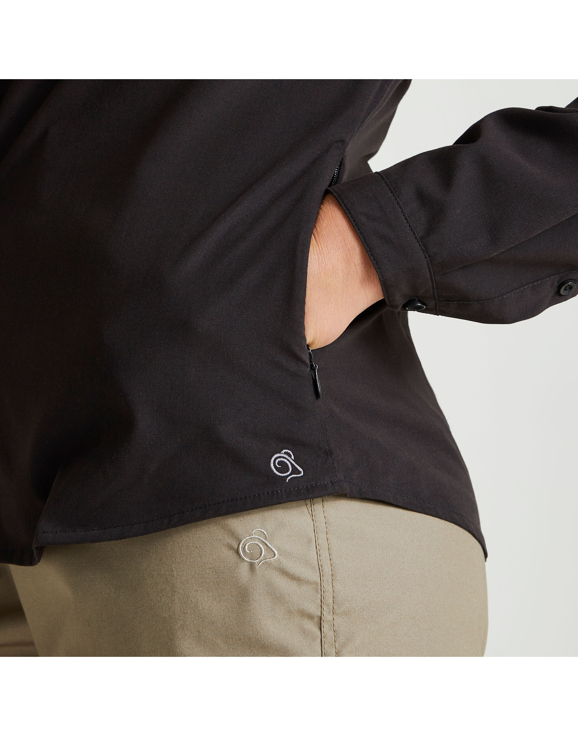 CES002 Women’s Kiwi Long Sleeved Shirt Black