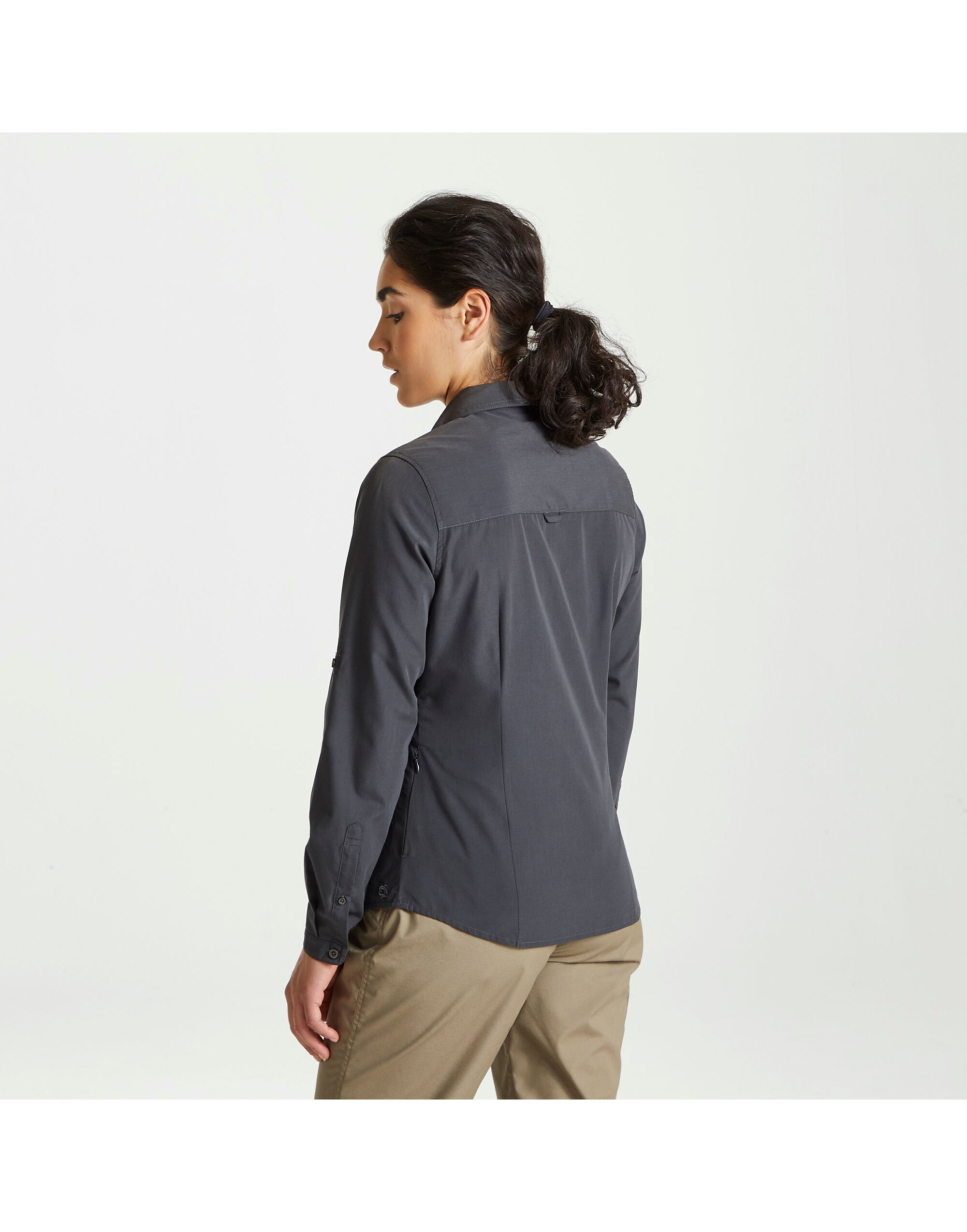CES002 Women’s Kiwi Long Sleeved Shirt Carbon Grey