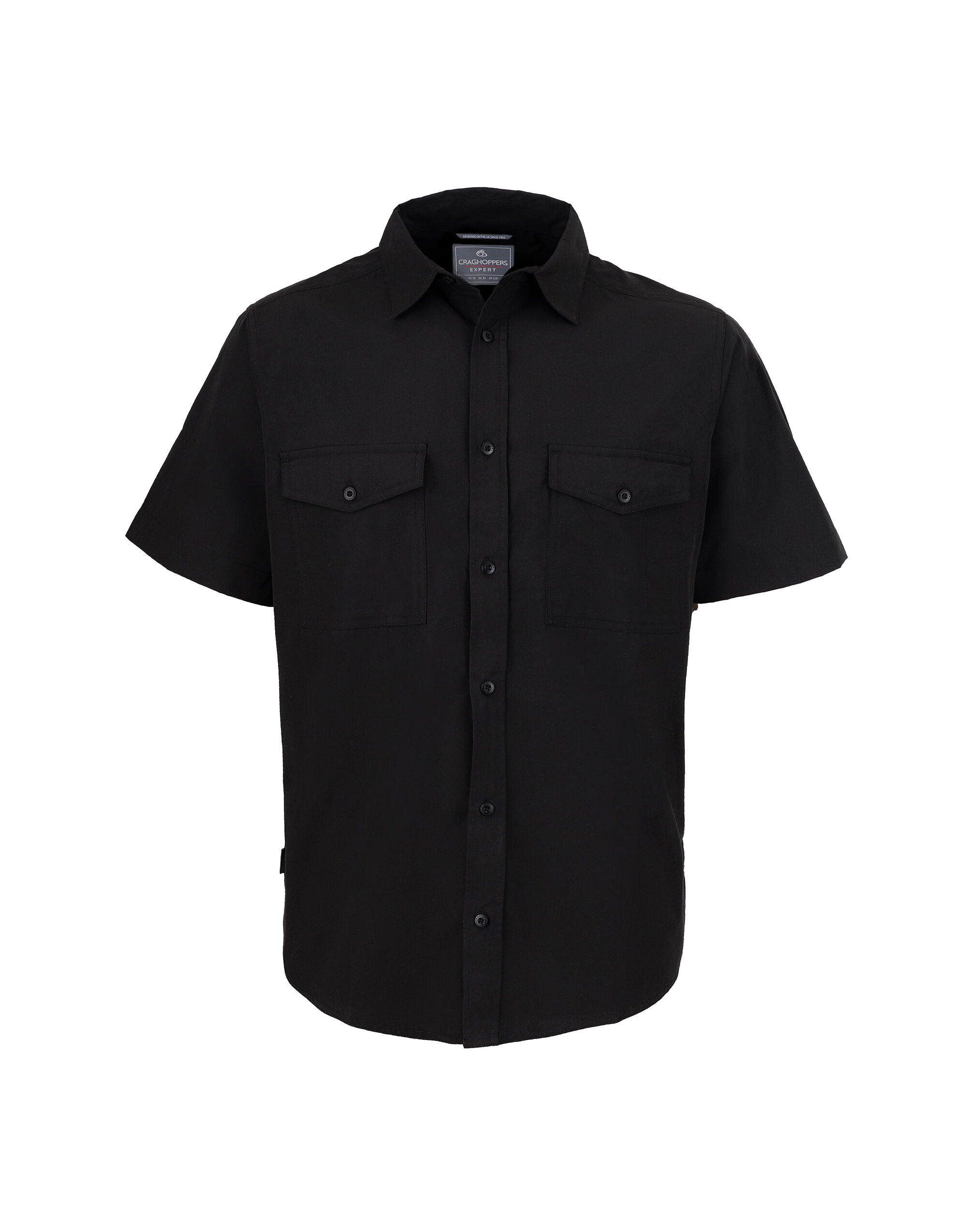CES003 Kiwi Short Sleeved Shirt Black CES003 Kiwi Short Sleeved Shirt Black