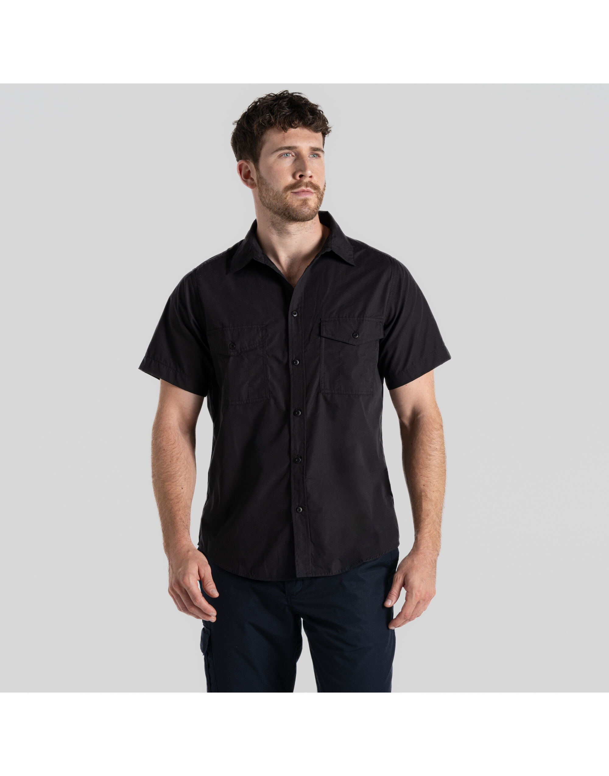 CES003 Kiwi Short Sleeved Shirt Black
