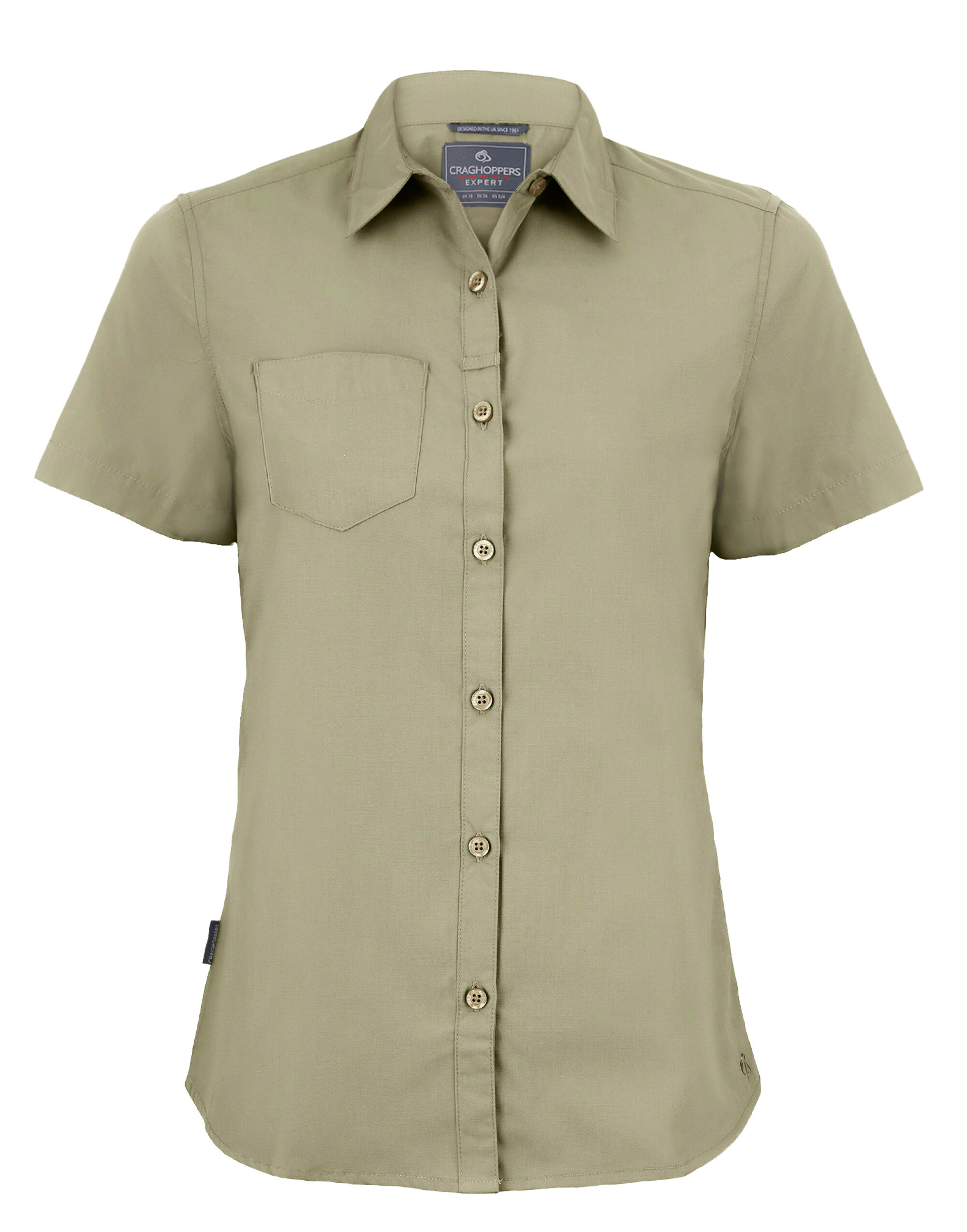 CES004 Womens Kiwi Short Sleeve Shirt Pebble