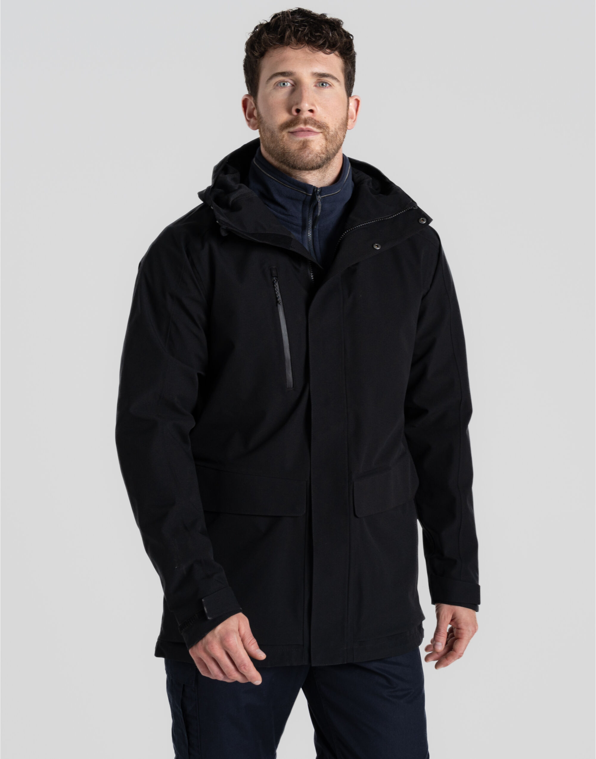 CEW001 Kiwi Pro Stretch Long Jacket Black