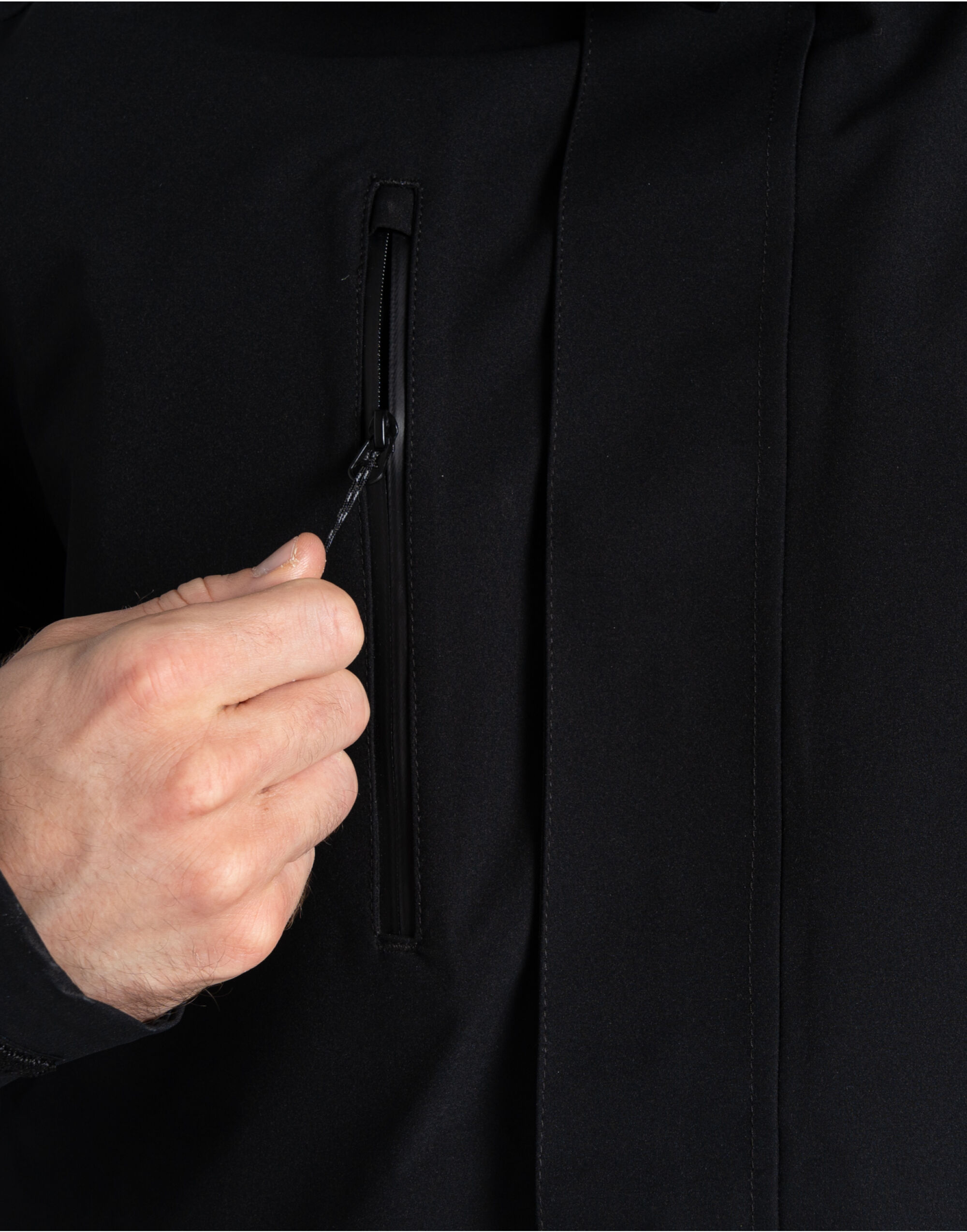 CEW001 Kiwi Pro Stretch Long Jacket Black