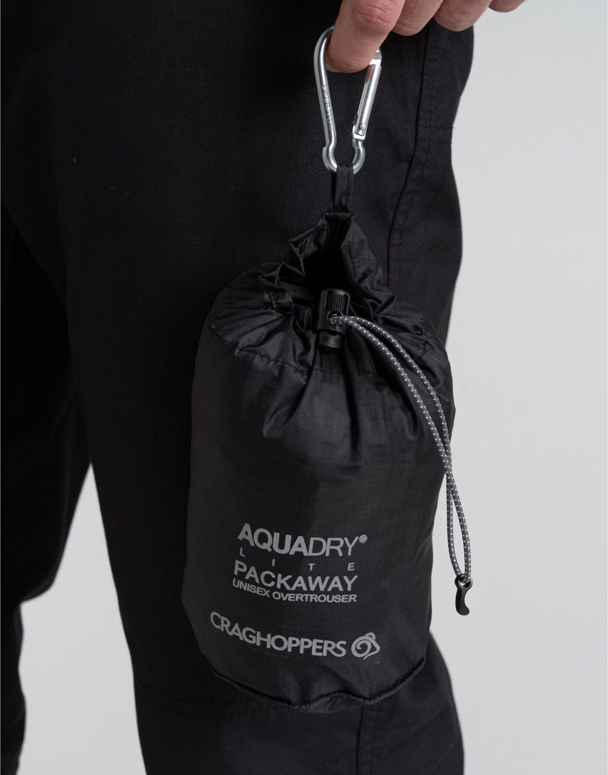 CEW010S Black Packable Overtrouser (Short)