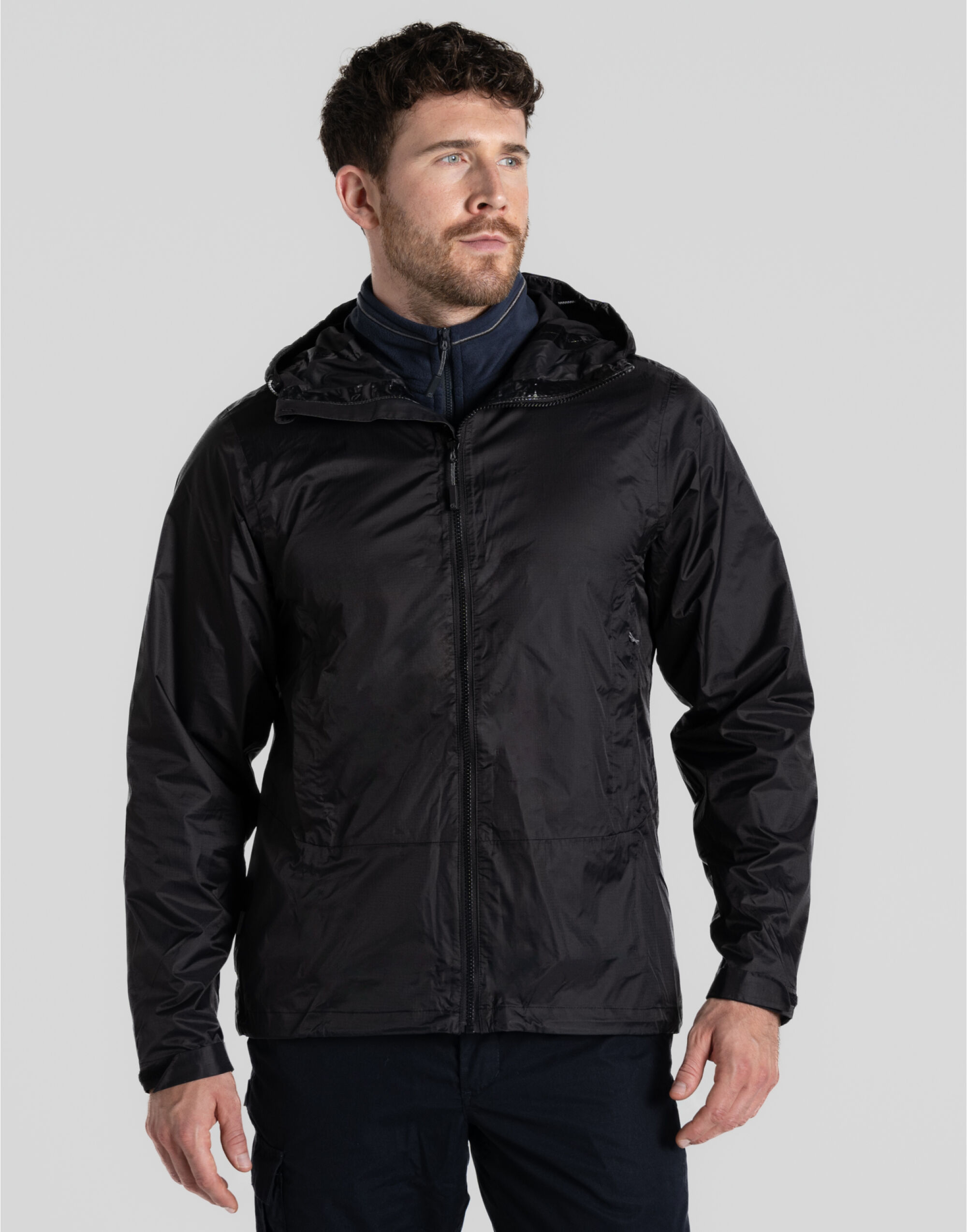 CEW011 Black Packable Jacket