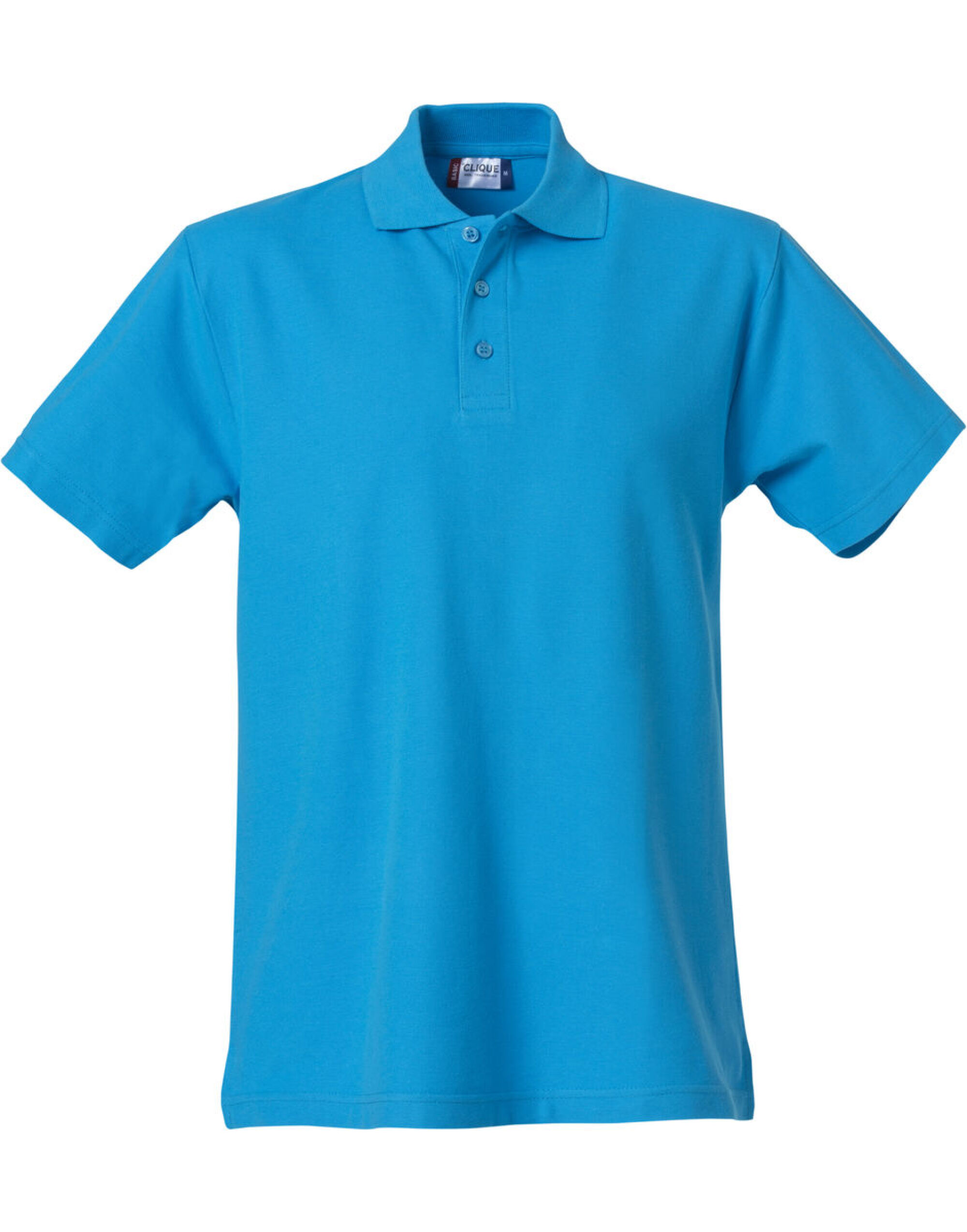 CQ028230 Basic Polo Turquoise