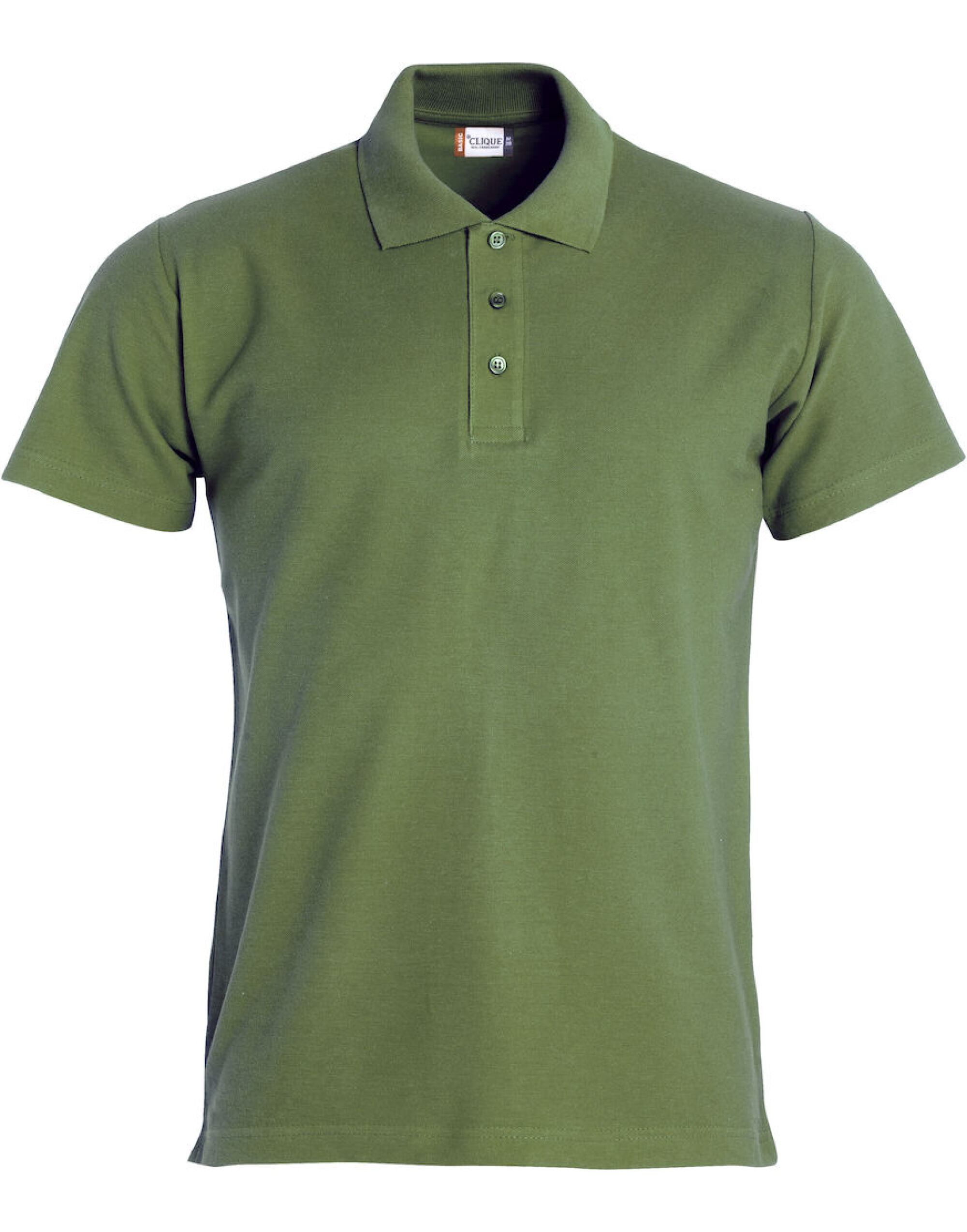 CQ028230 Basic Polo Army Green