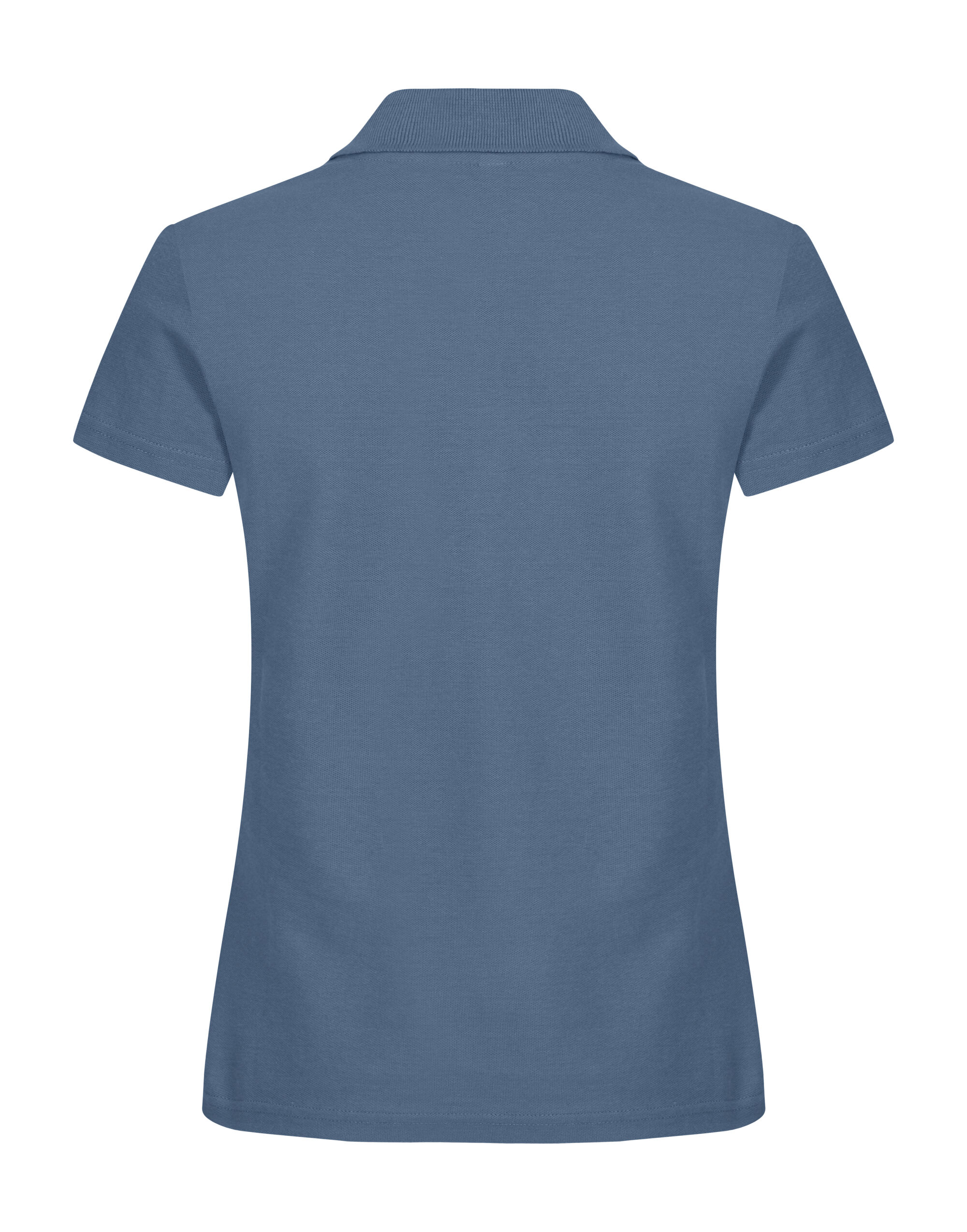 CQ028231 Ladies Basic Polo Steel Blue