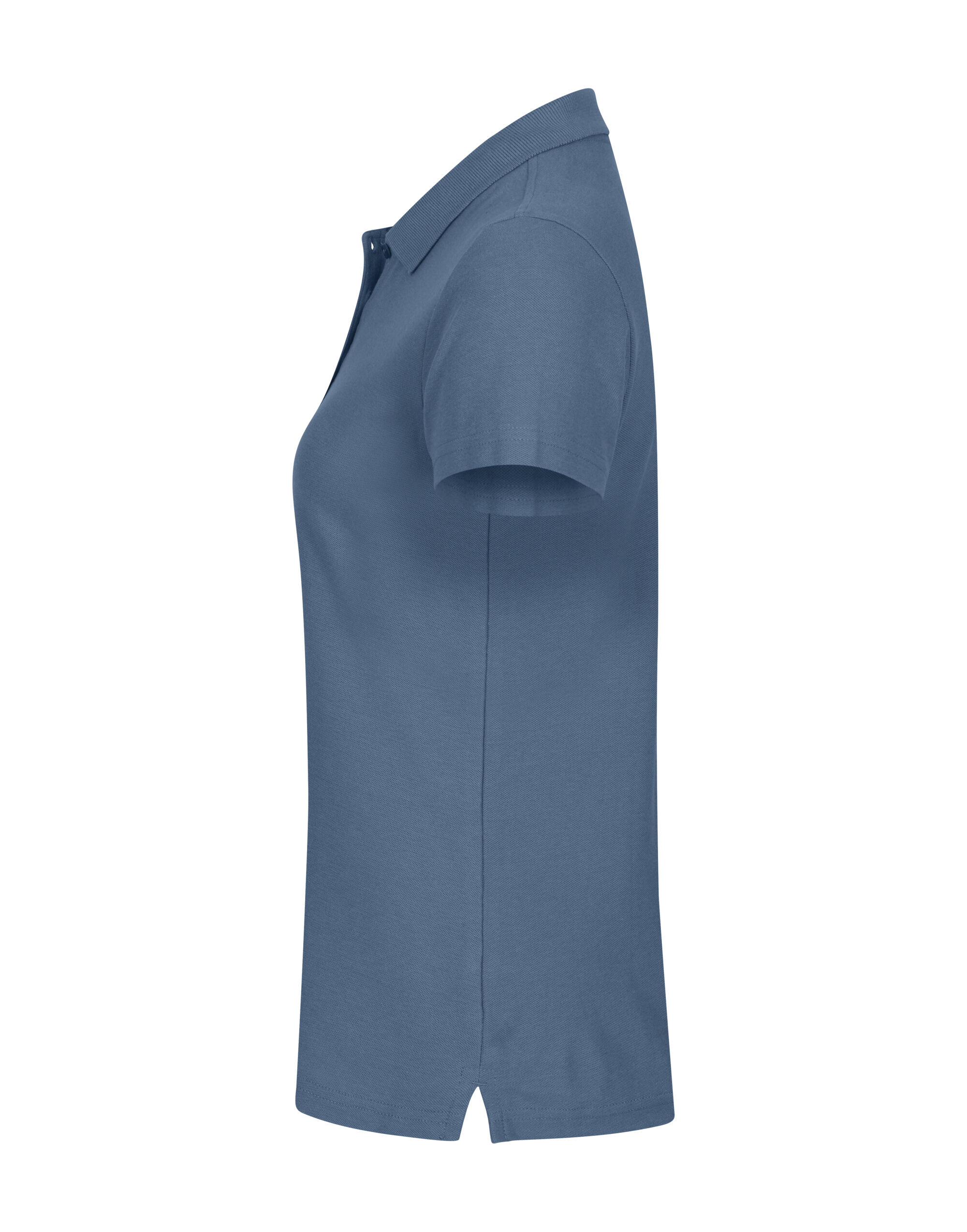 CQ028231 Ladies Basic Polo Steel Blue