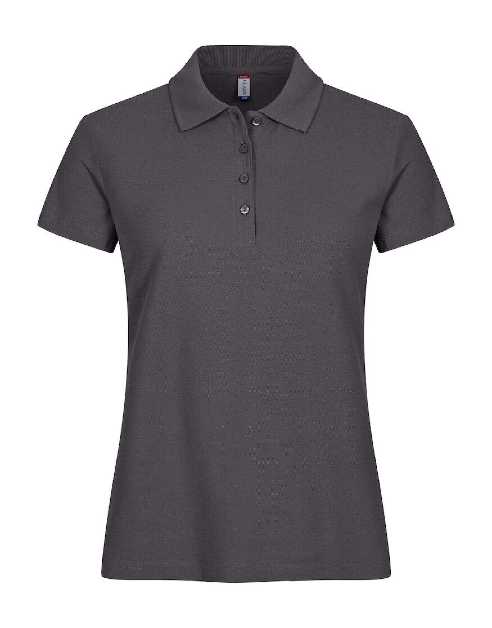 CQ028231 Ladies Basic Polo Metal Grey