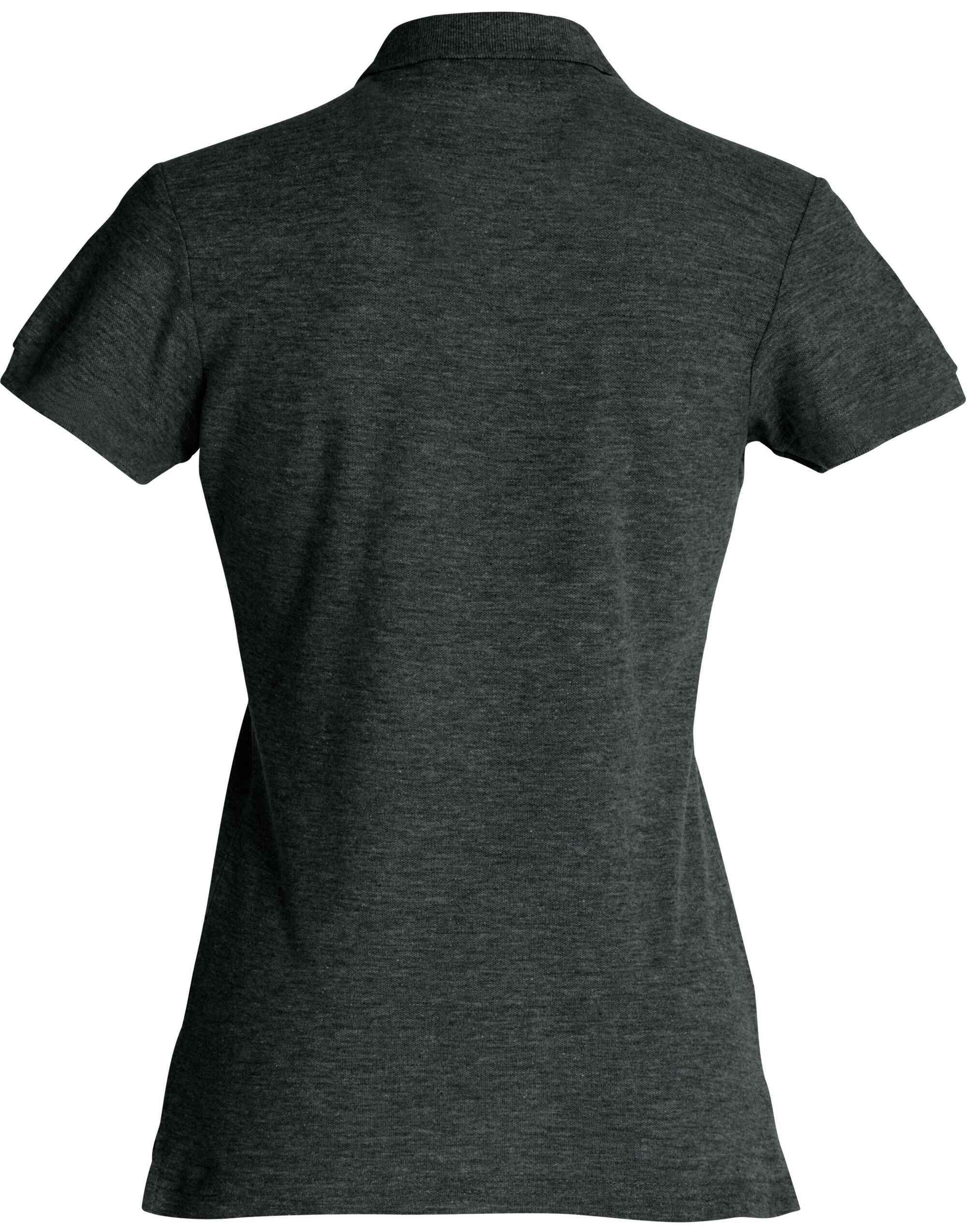 CQ028231 Ladies Basic Polo Anthracite Melange