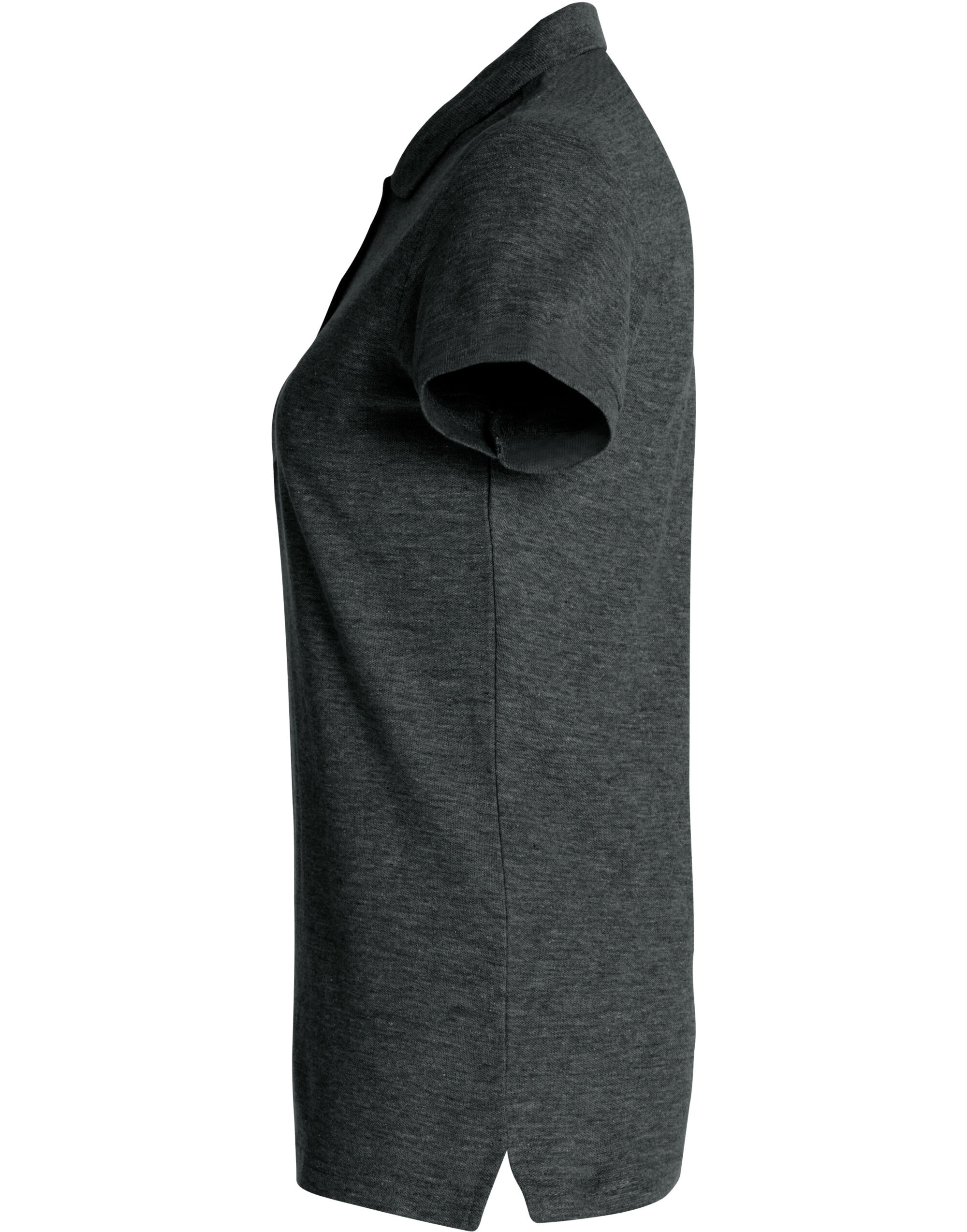 CQ028231 Ladies Basic Polo Anthracite Melange