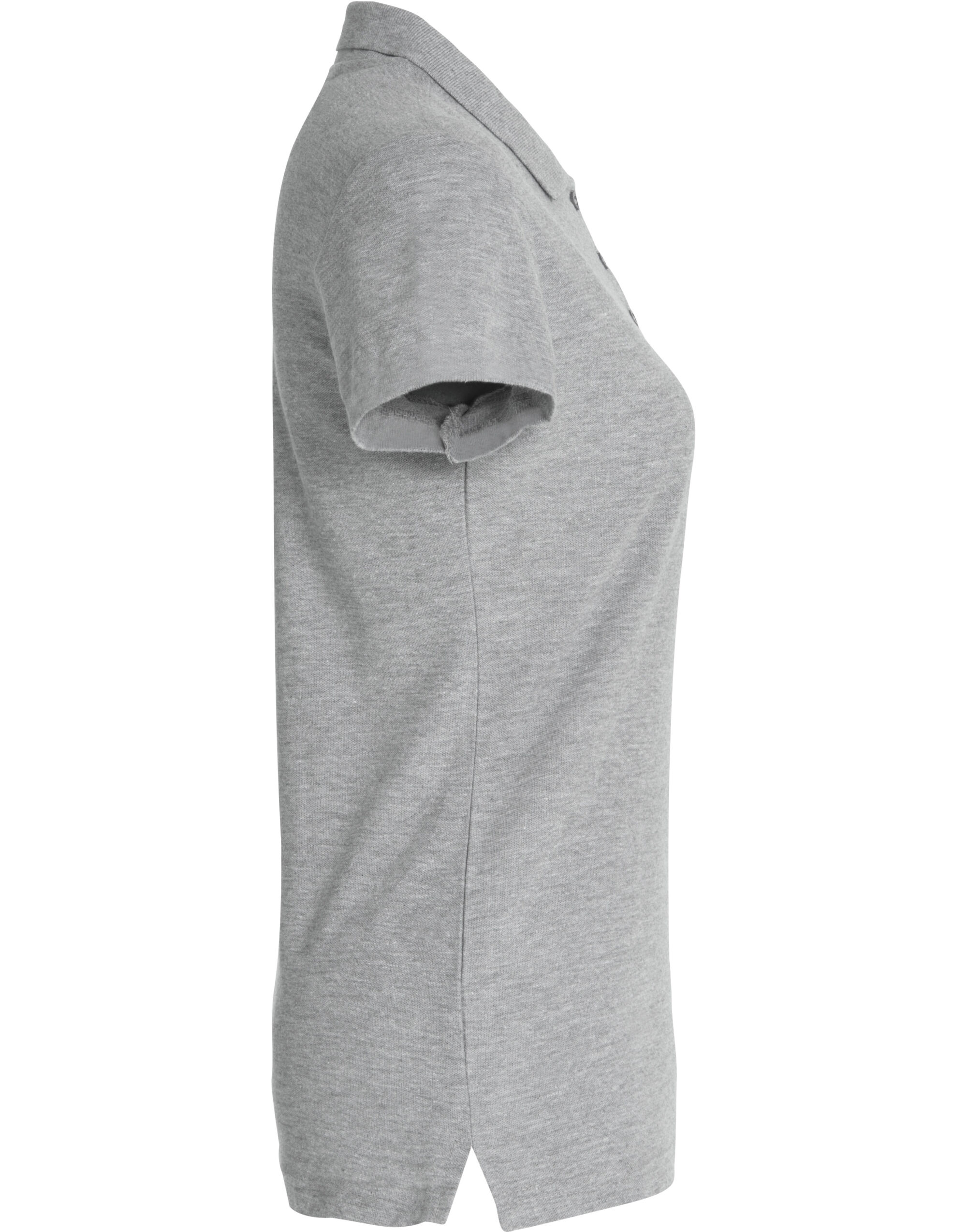 CQ028231 Ladies Basic Polo Grey Melange
