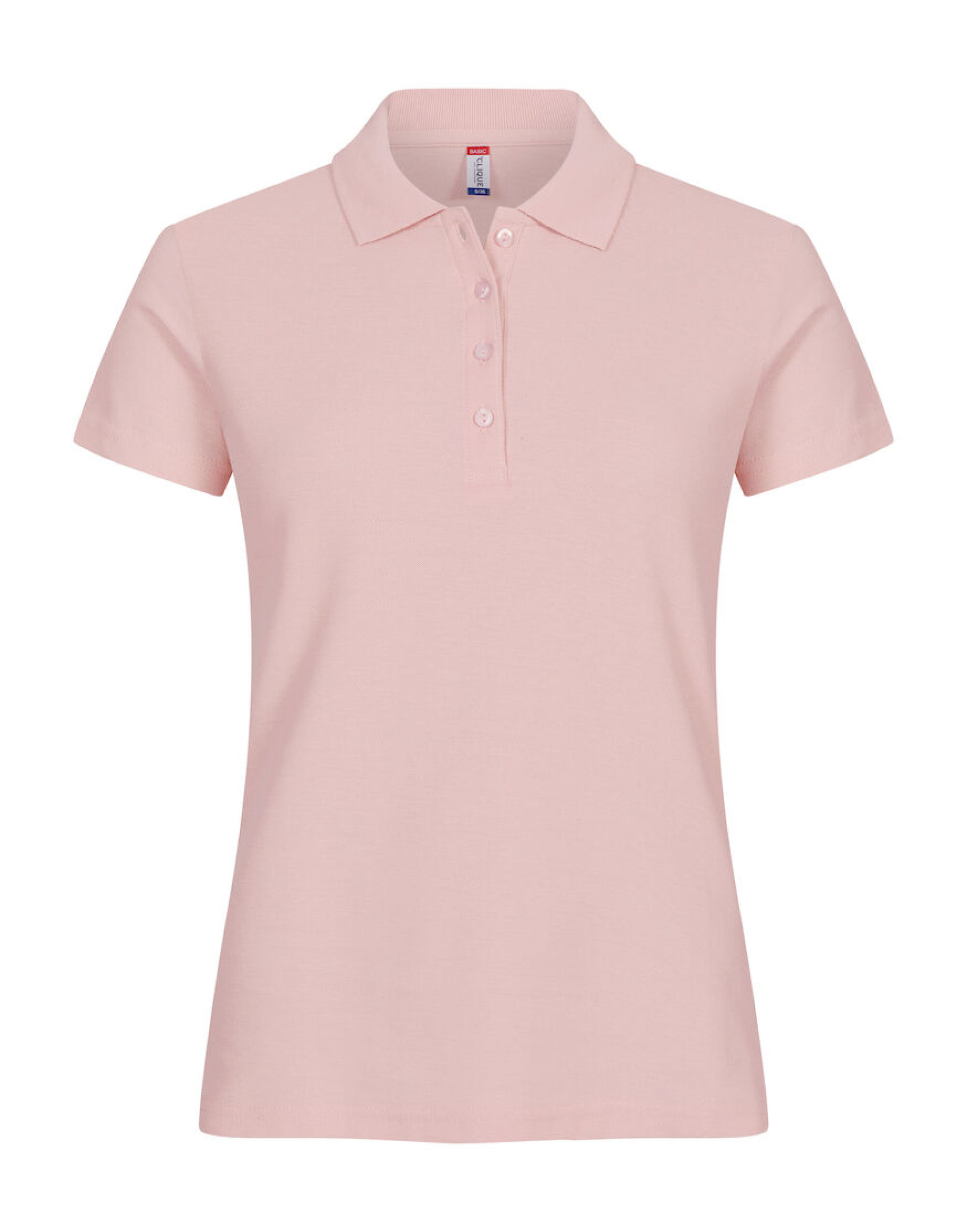 CQ028231 Ladies Basic Polo Candy Pink