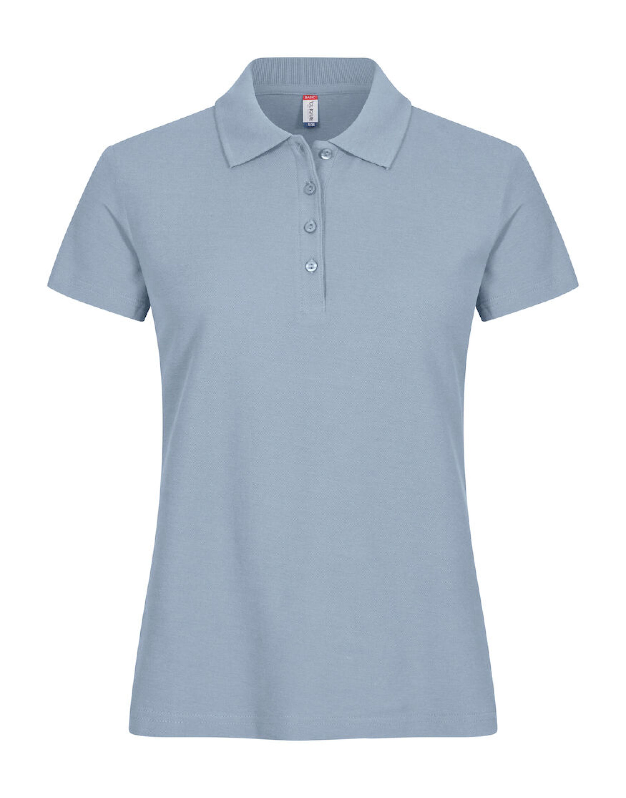 CQ028231 Ladies Basic Polo Soft Blue