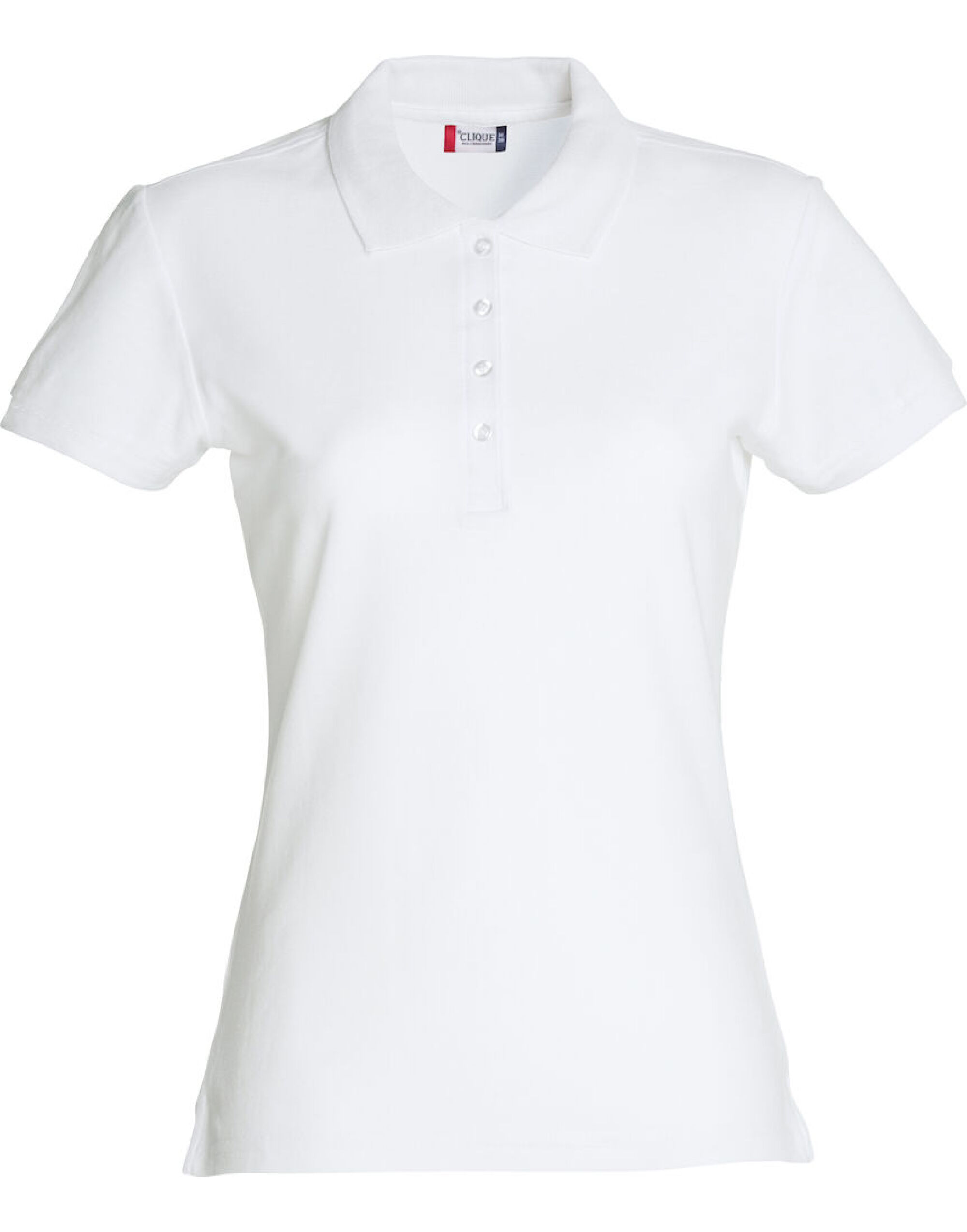 CQ028231 Ladies Basic Polo White CQ028231 Ladies Basic Polo White