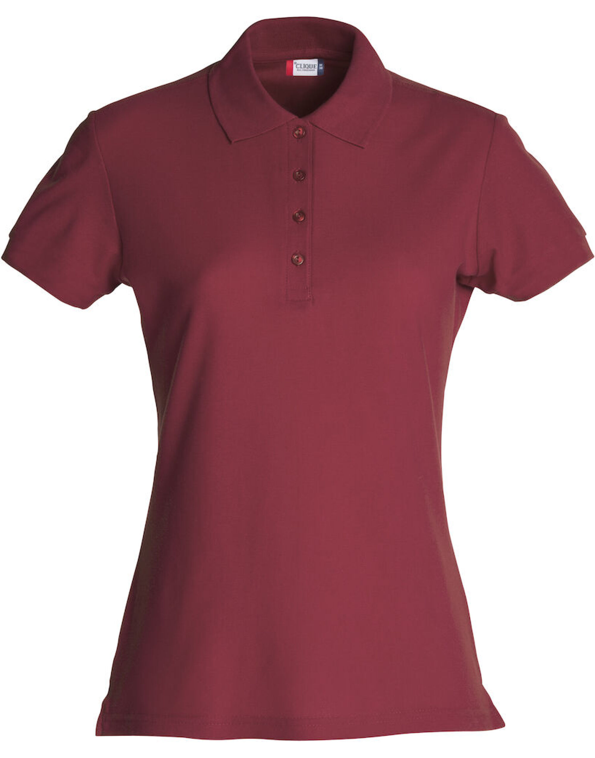 CQ028231 Ladies Basic Polo Burgundy CQ028231 Ladies Basic Polo Burgundy