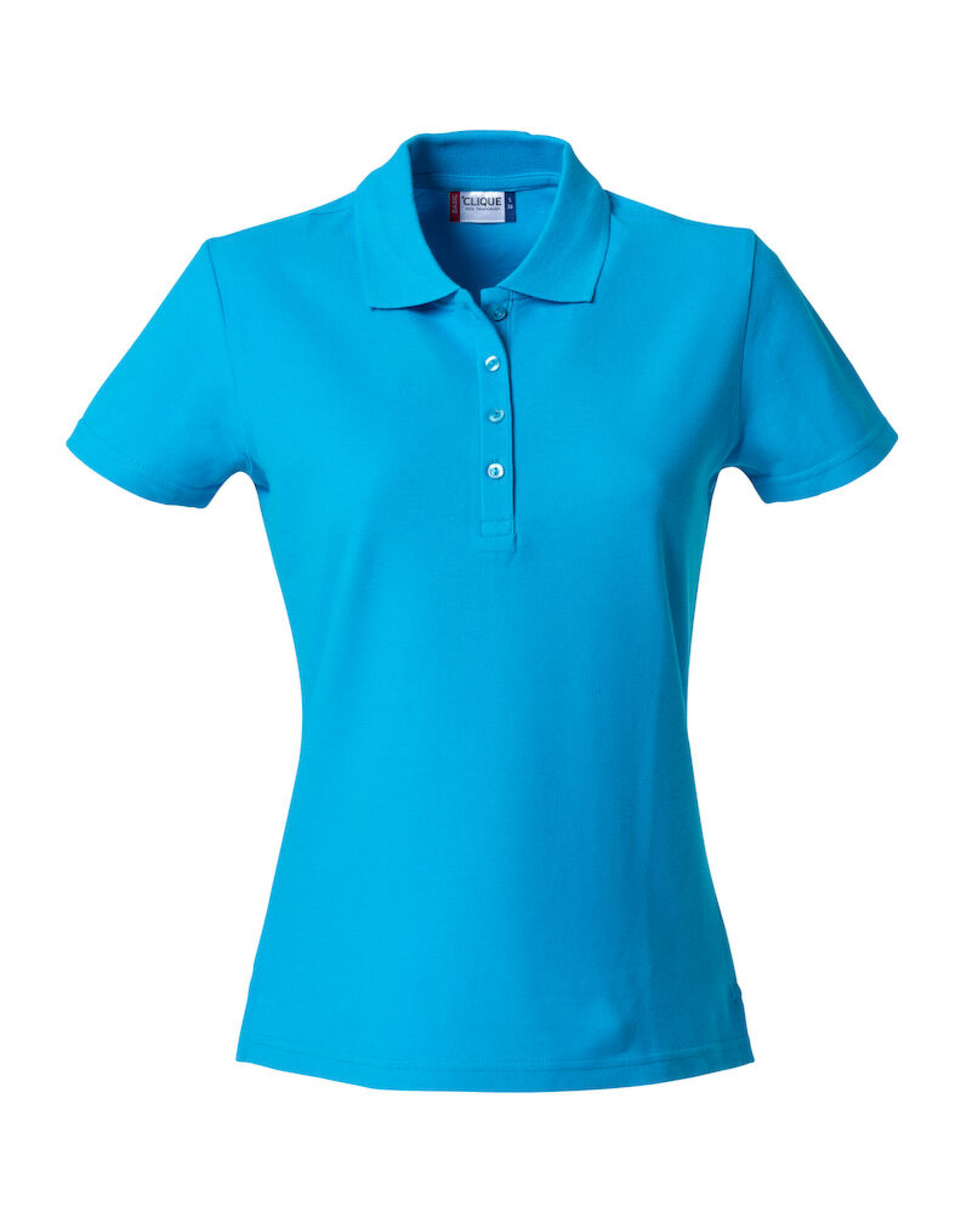 CQ028231 Ladies Basic Polo Turquoise CQ028231 Ladies Basic Polo Turquoise