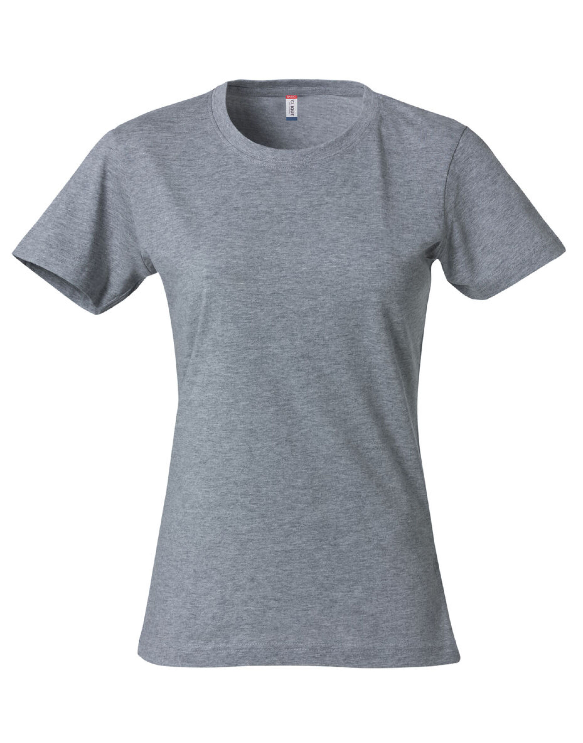 CQ029031 Ladies Basic T Grey Melange CQ029031 Ladies Basic T Grey Melange