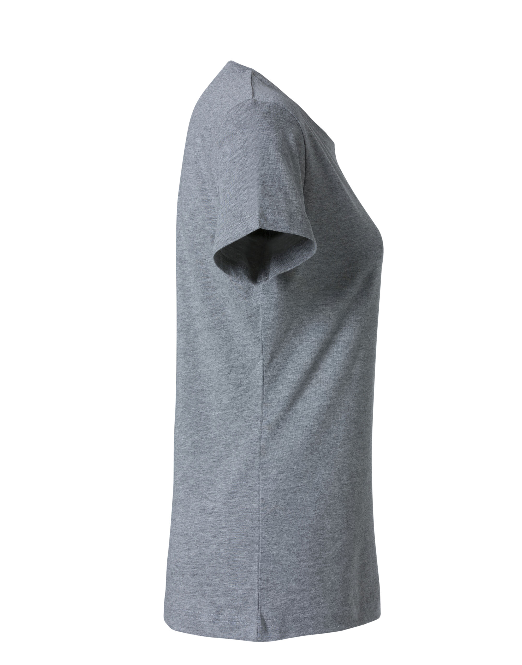 CQ029031 Ladies Basic T Grey Melange
