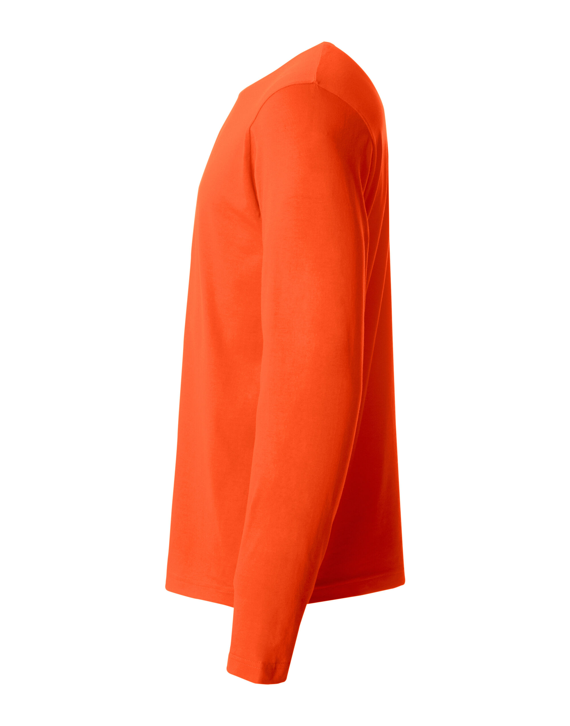 CQ029033 Basic Long Sleeve T Blood Orange