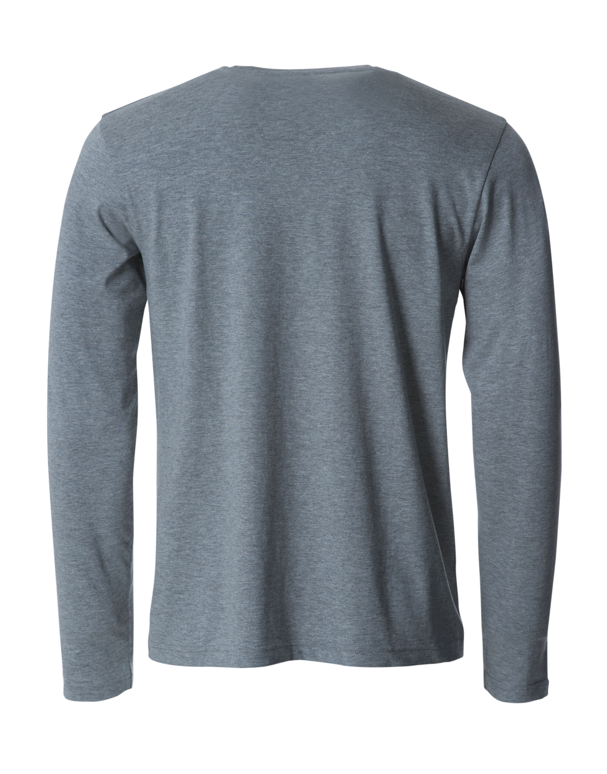 CQ029033 Basic Long Sleeve T Grey Melange