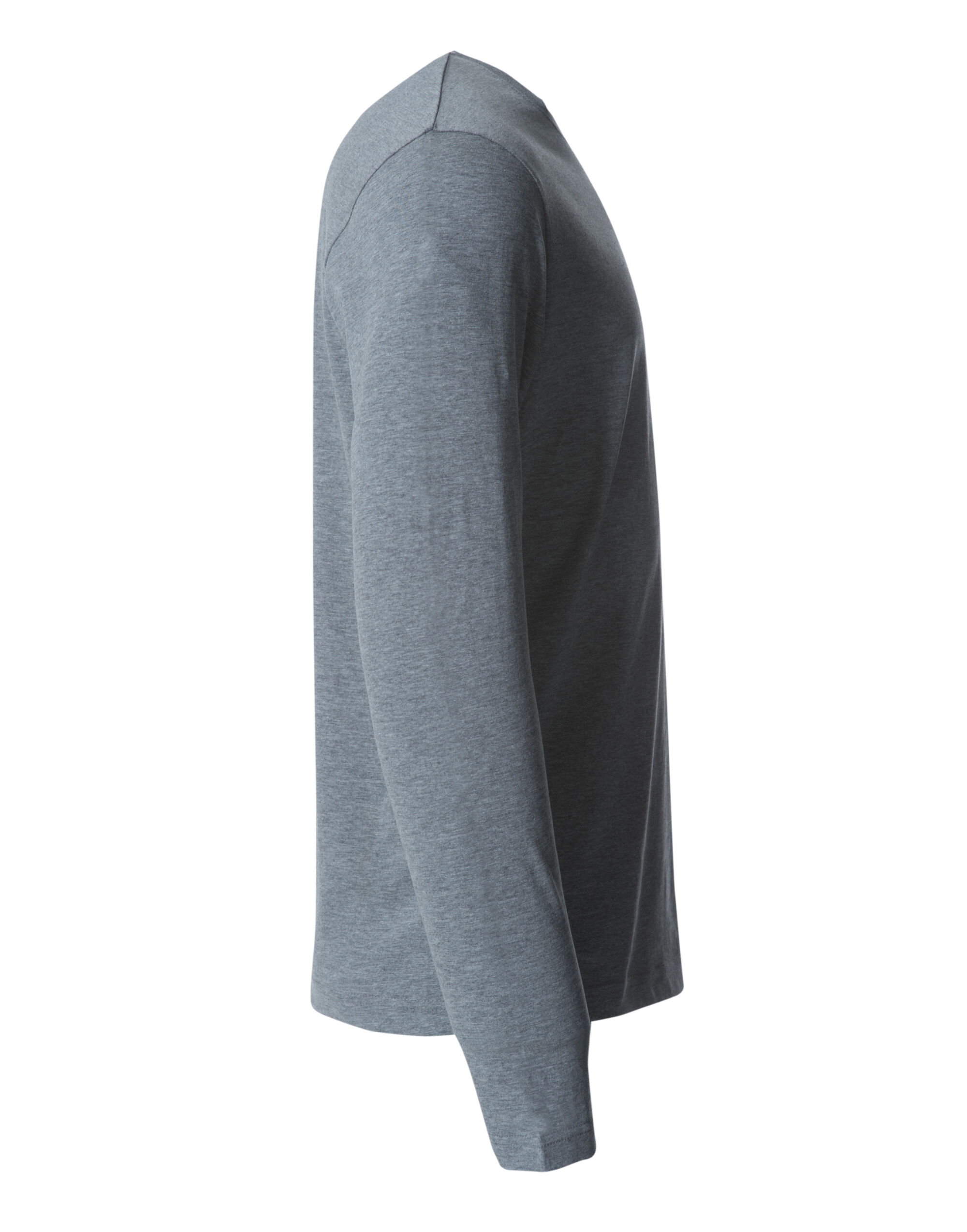 CQ029033 Basic Long Sleeve T Grey Melange