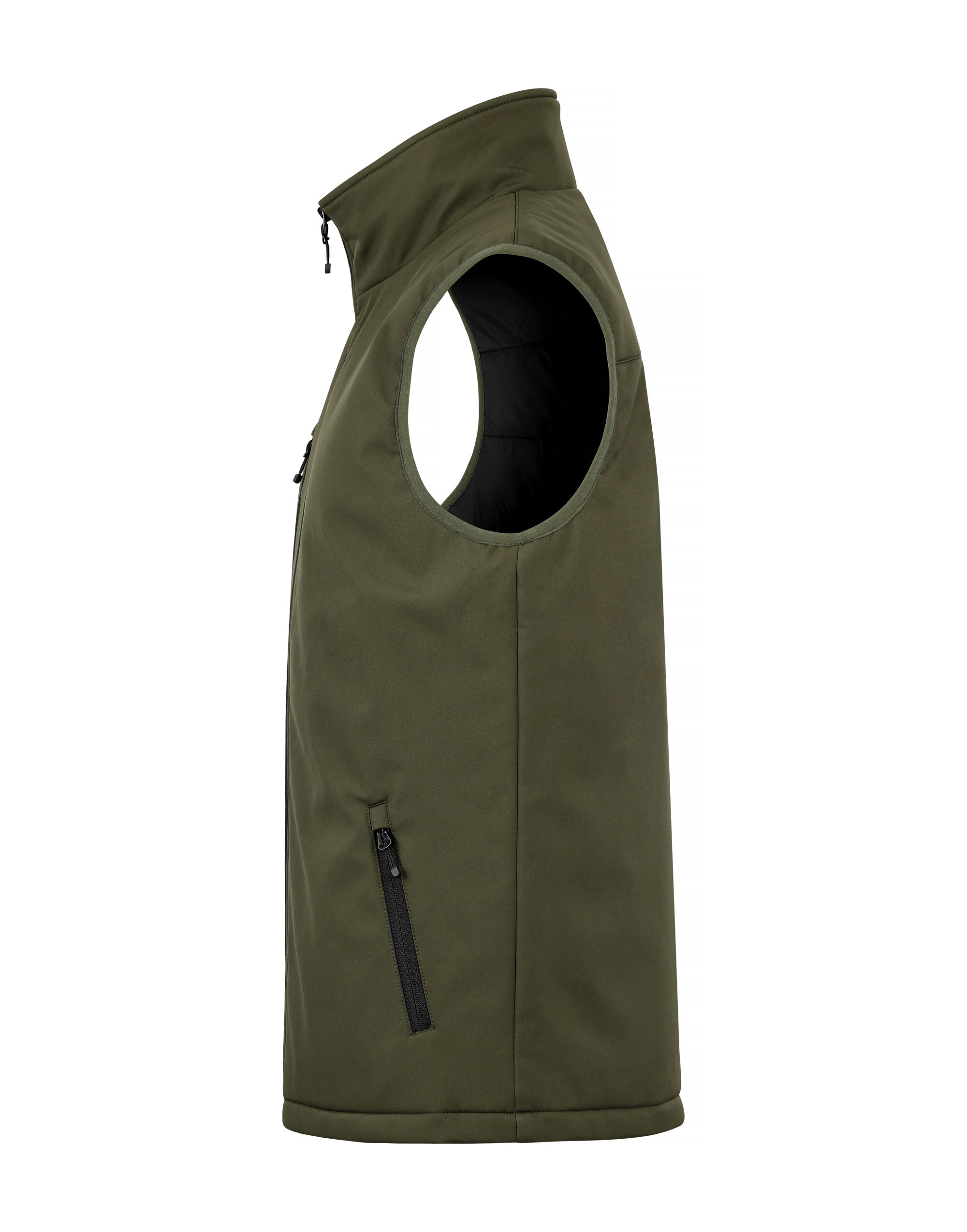 CQ020958 Padded Softshell Vest Fog Green
