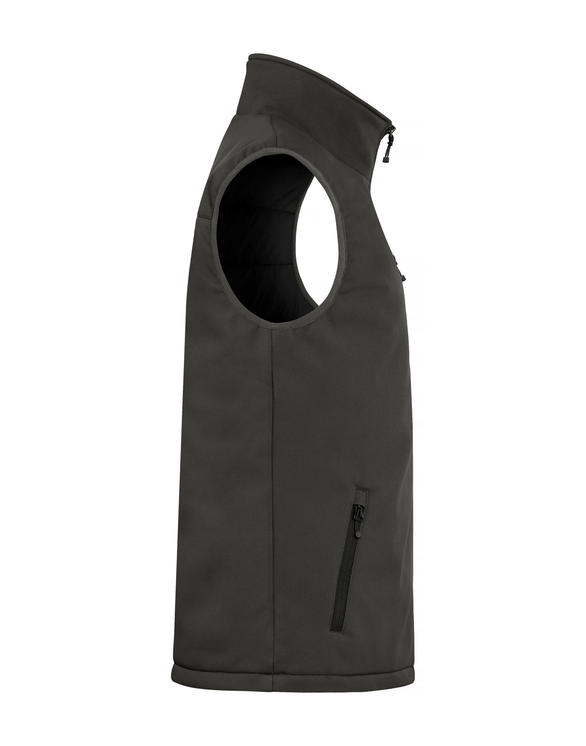 CQ020958 Padded Softshell Vest Dark Grey