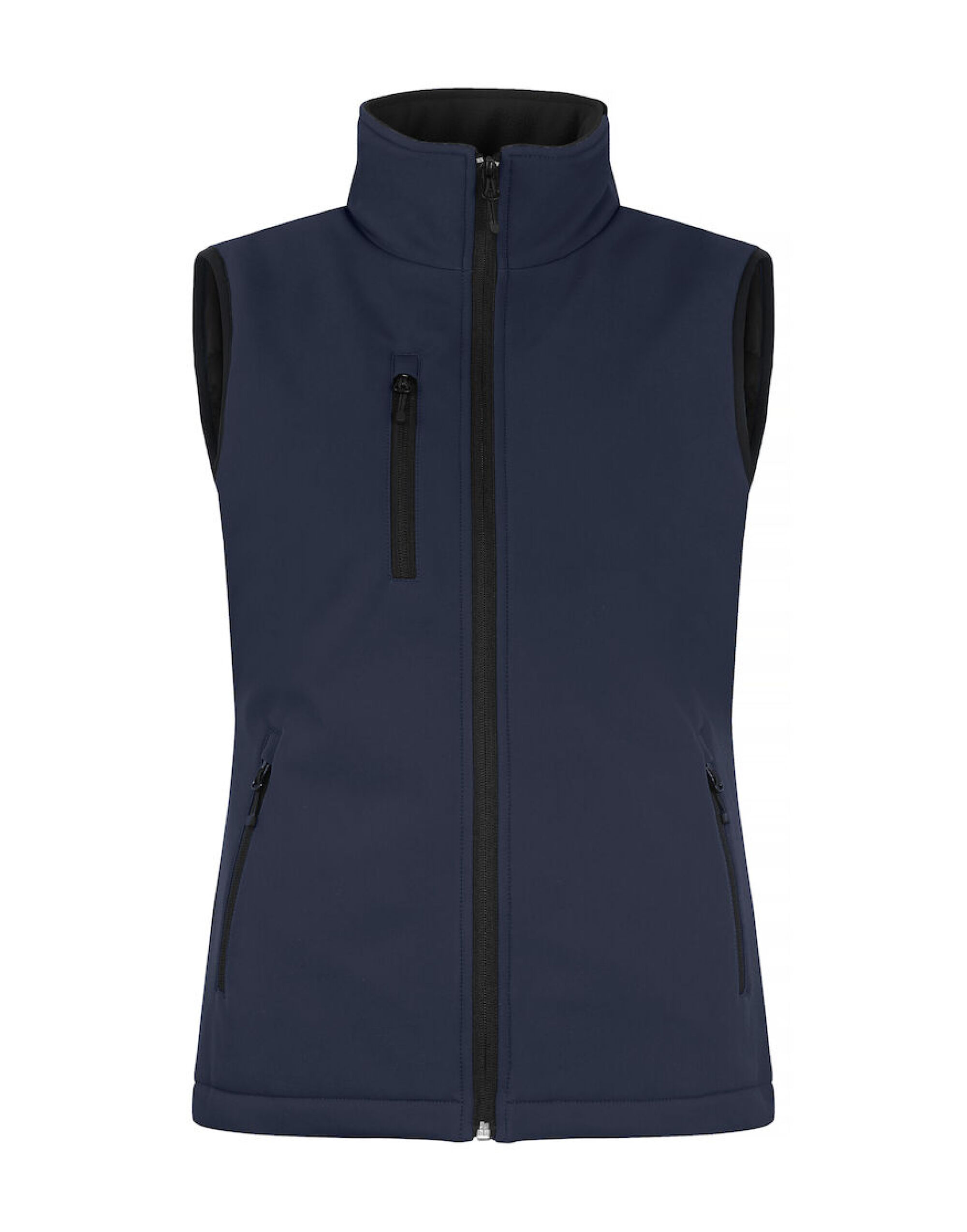 CQ020959 Ladies Padded Softshell Vest Dark Navy
