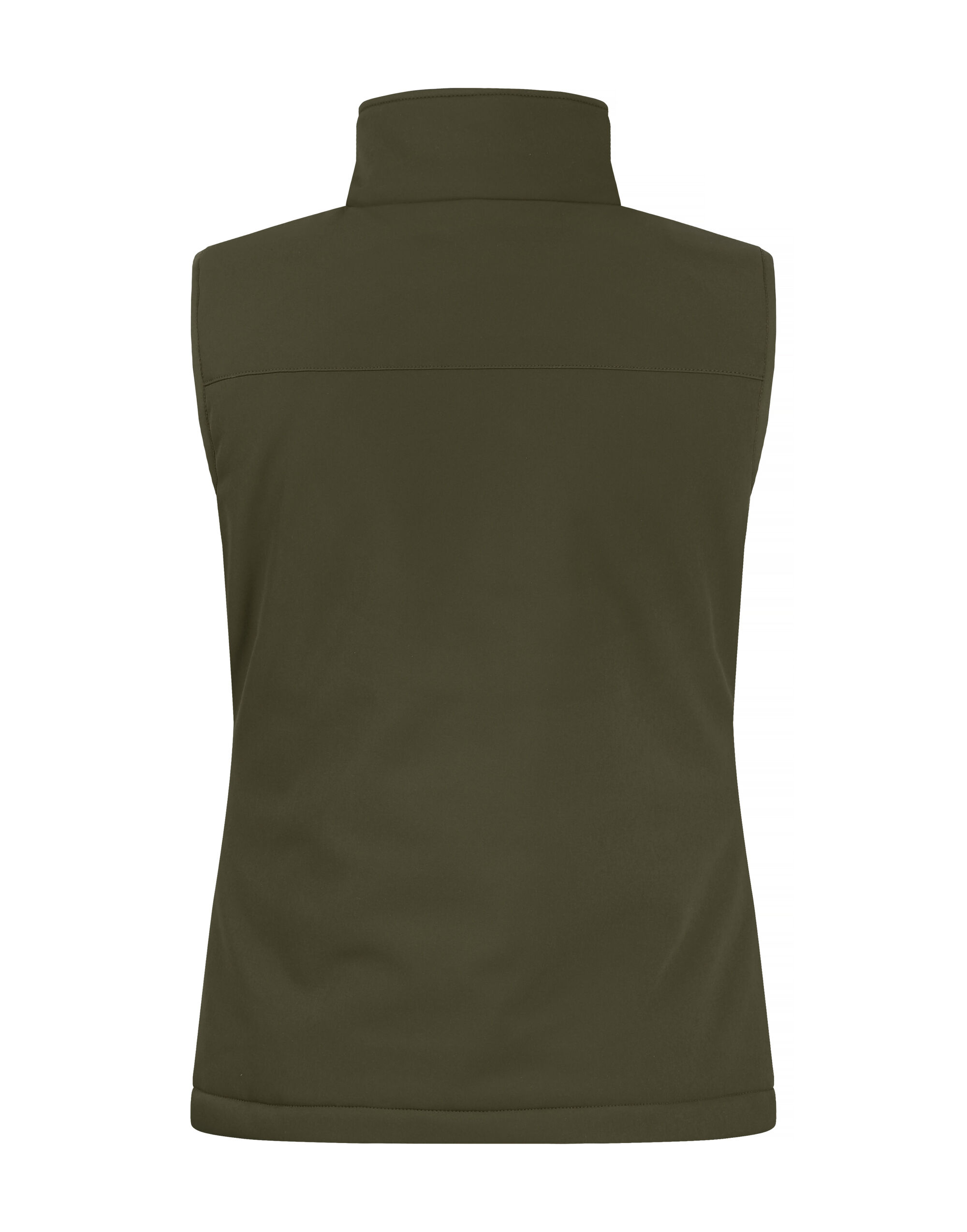 CQ020959 Ladies Padded Softshell Vest Fog Green