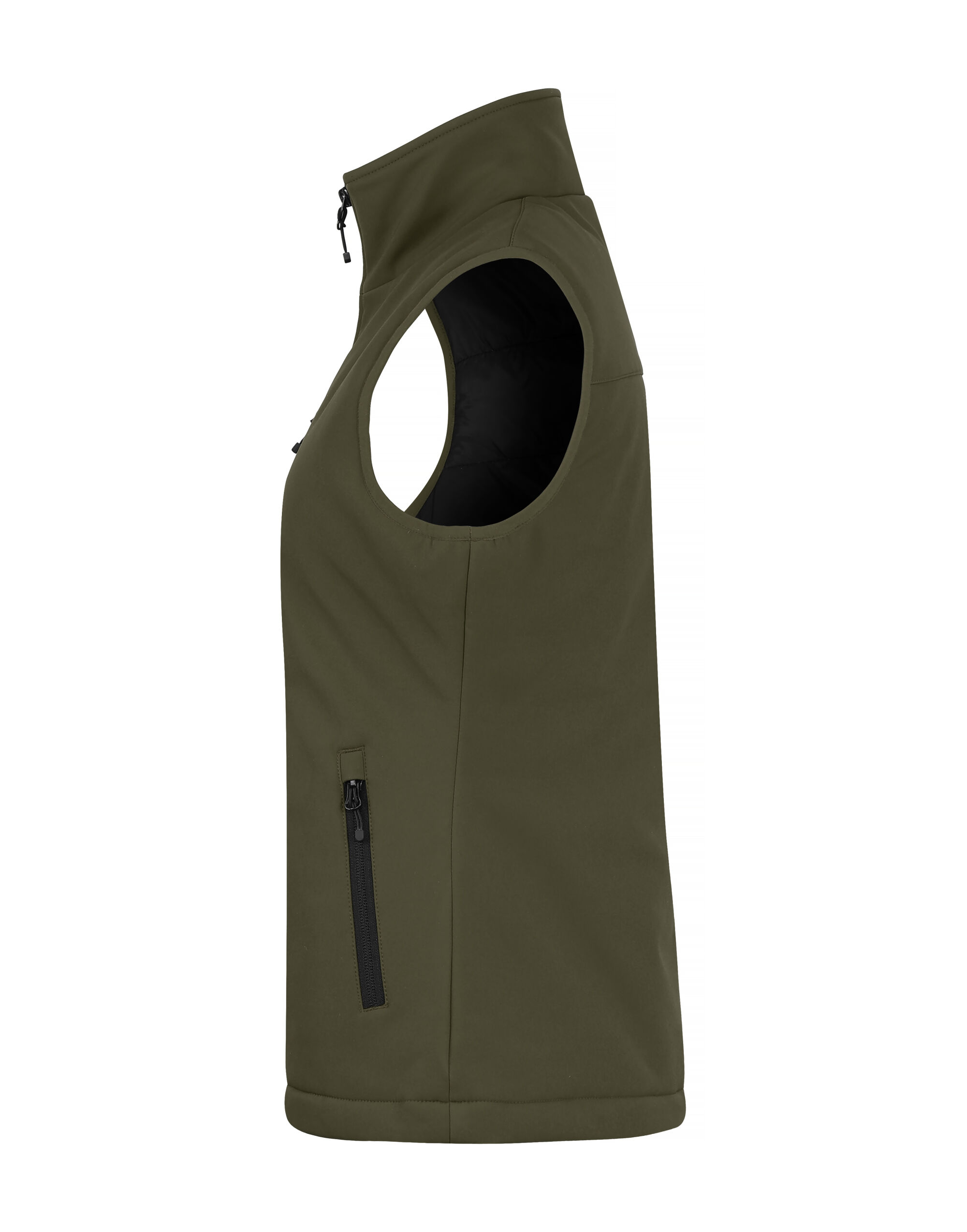 CQ020959 Ladies Padded Softshell Vest Fog Green