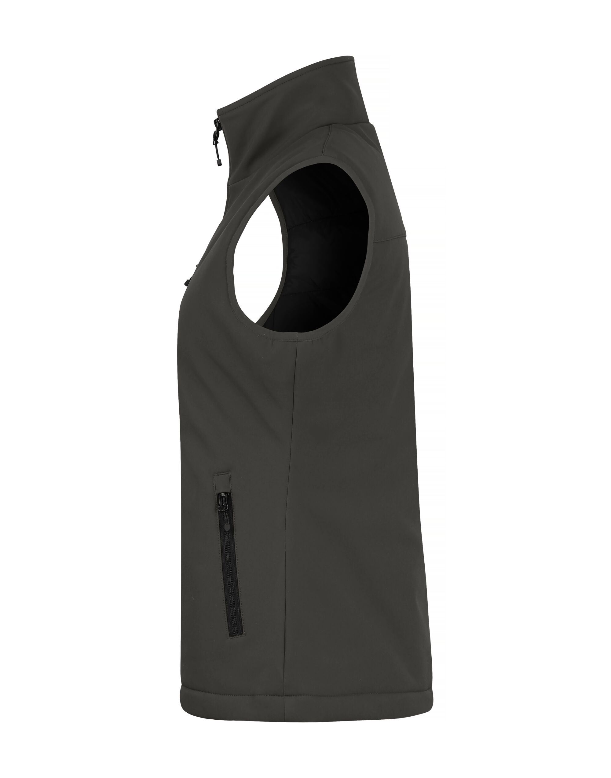CQ020959 Ladies Padded Softshell Vest Dark Grey