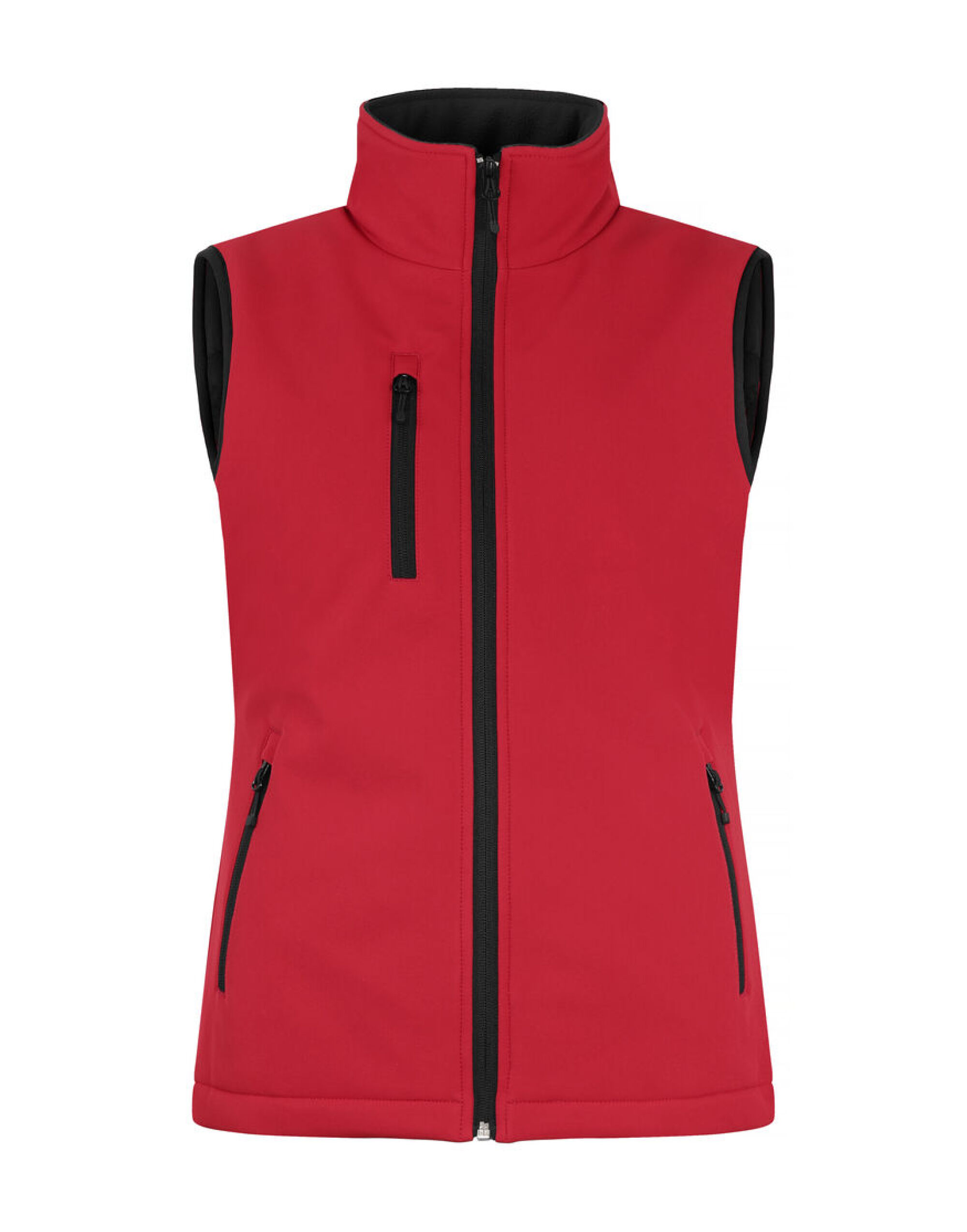 CQ020959 Ladies Padded Softshell Vest Red