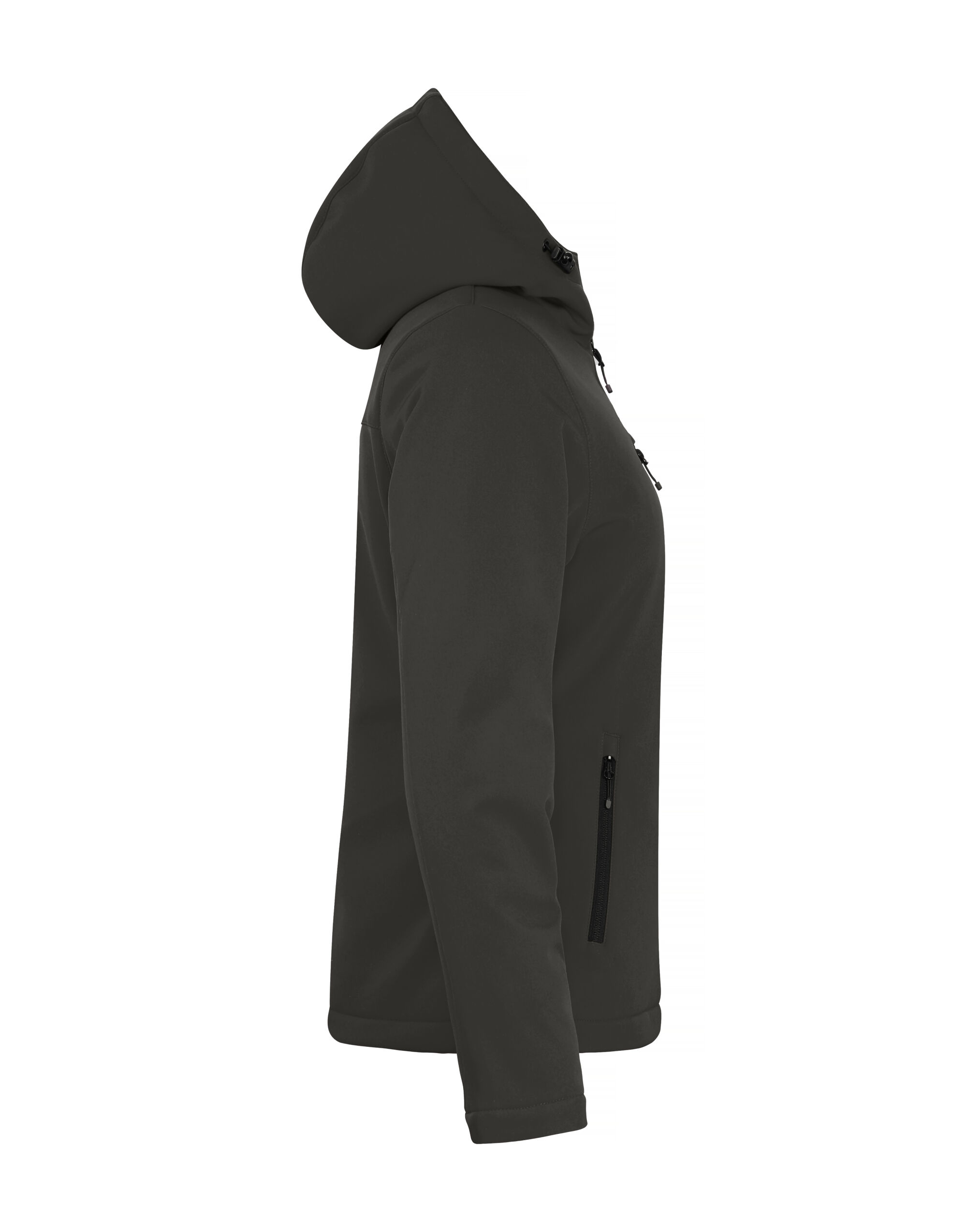 CQ020953 Ladies Padded Softshell Hoody Dark Grey