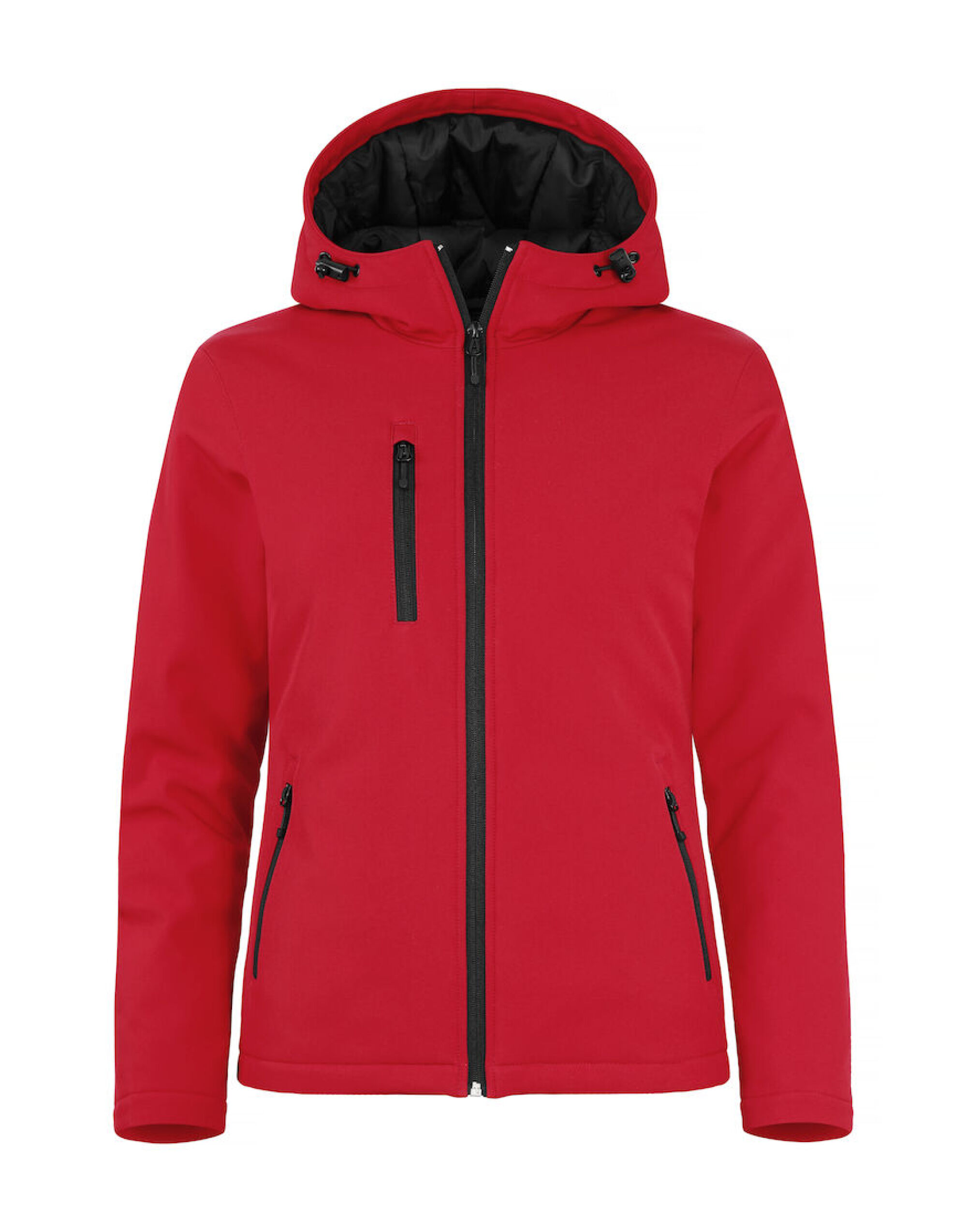 CQ020953 Ladies Padded Softshell Hoody Red