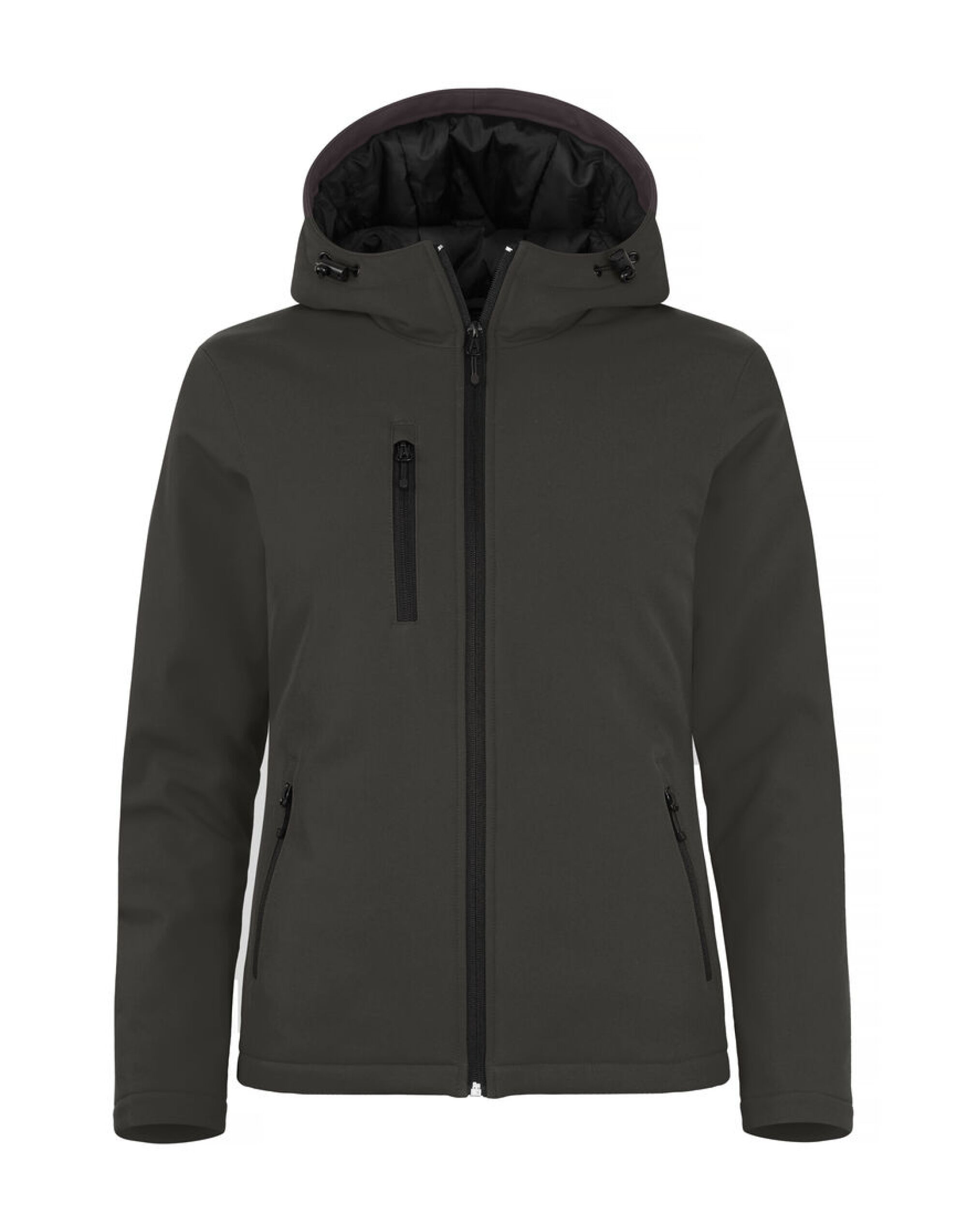 CQ020953 Ladies Padded Softshell Hoody Dark Grey CQ020953 Ladies Padded Softshell Hoody Dark Grey