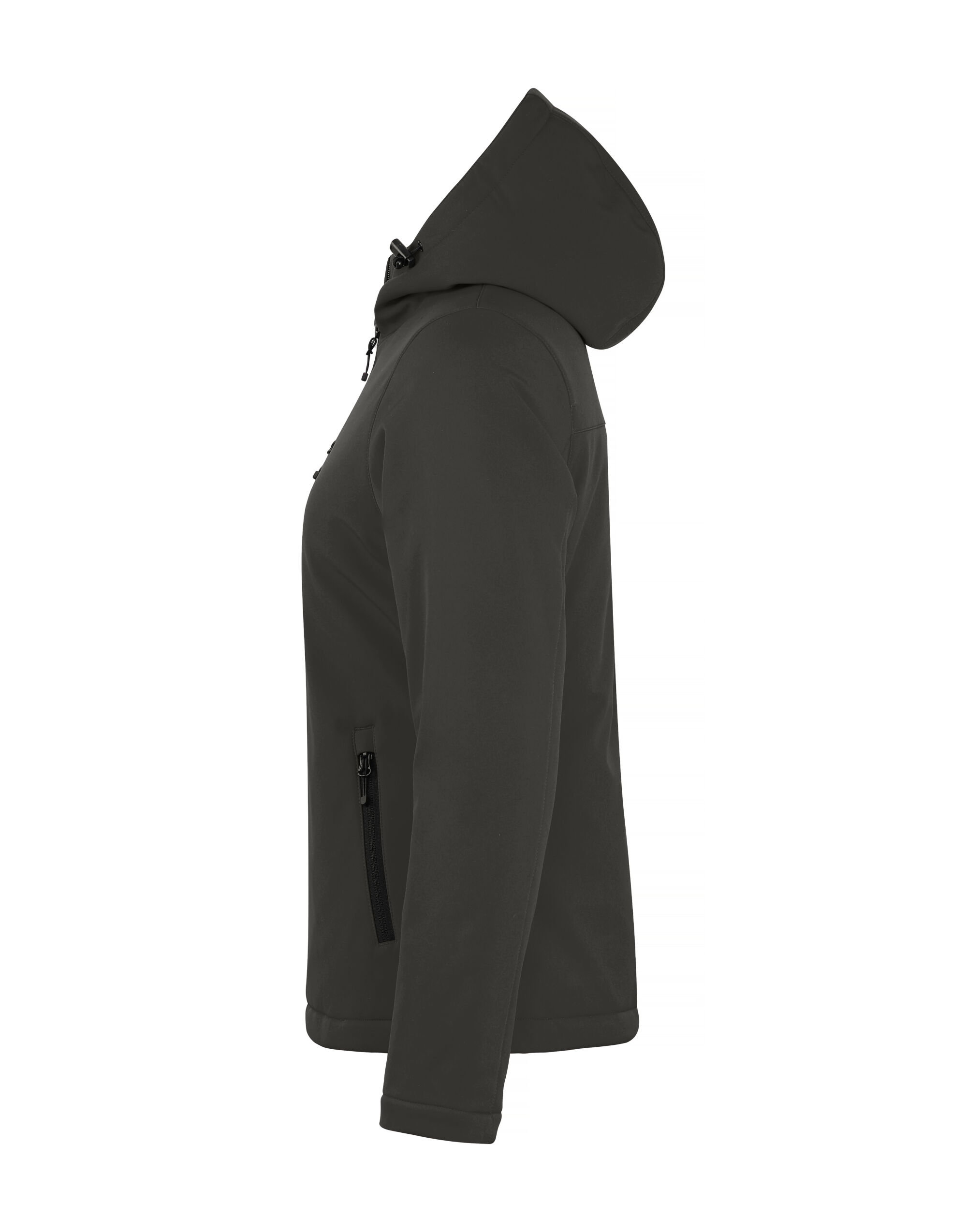 CQ020953 Ladies Padded Softshell Hoody Dark Grey