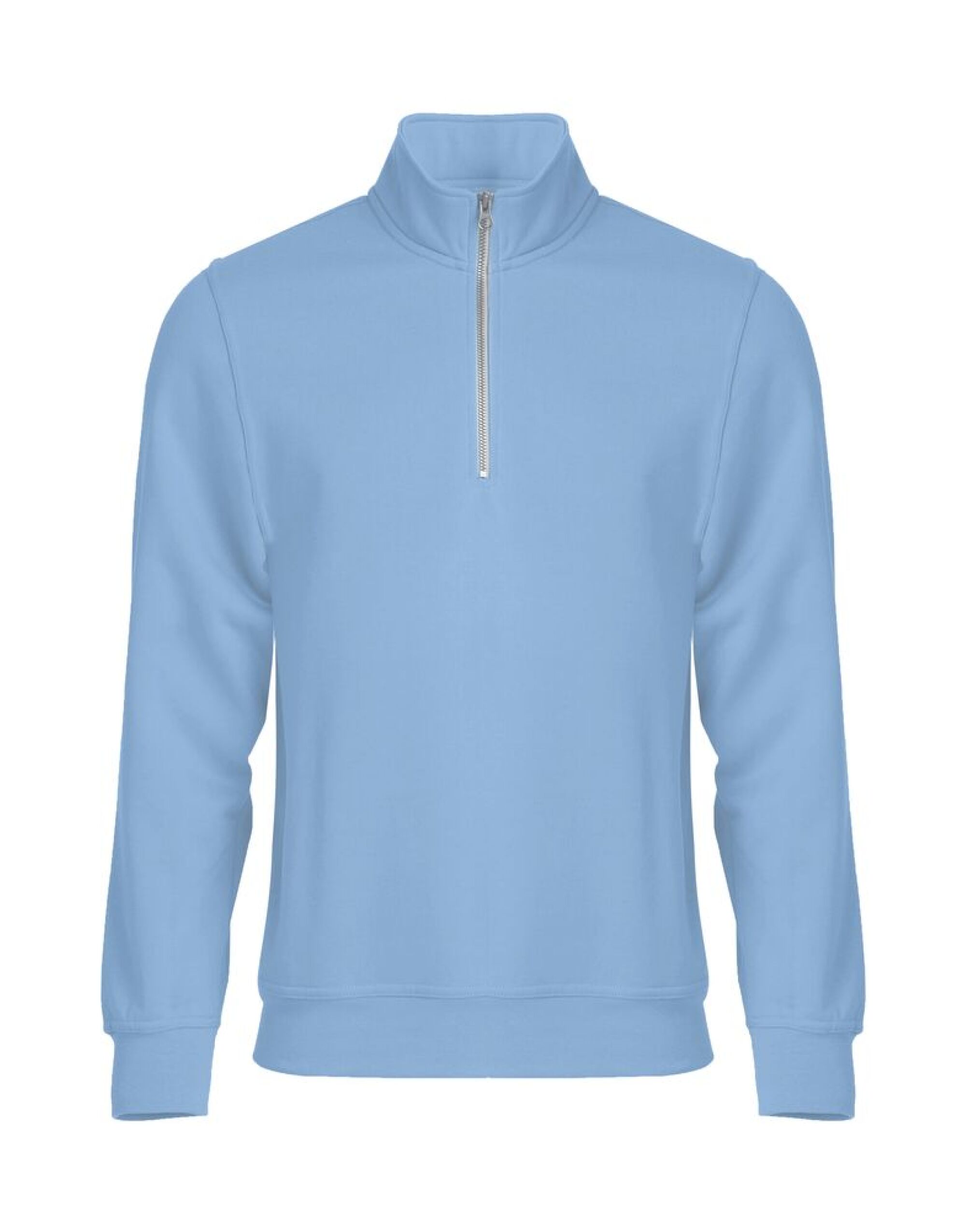CQ021033 Basic Half Zip Light Blue