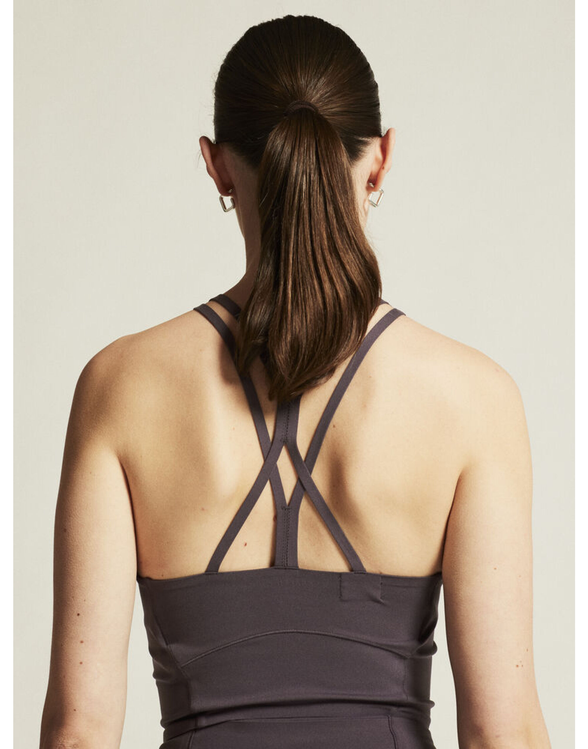 CR1916009 Collective Cropped Singlet Dark Plum