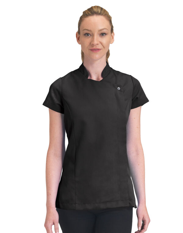 DA75 Black Beauty Tunic Asymmetric Zip Fastening