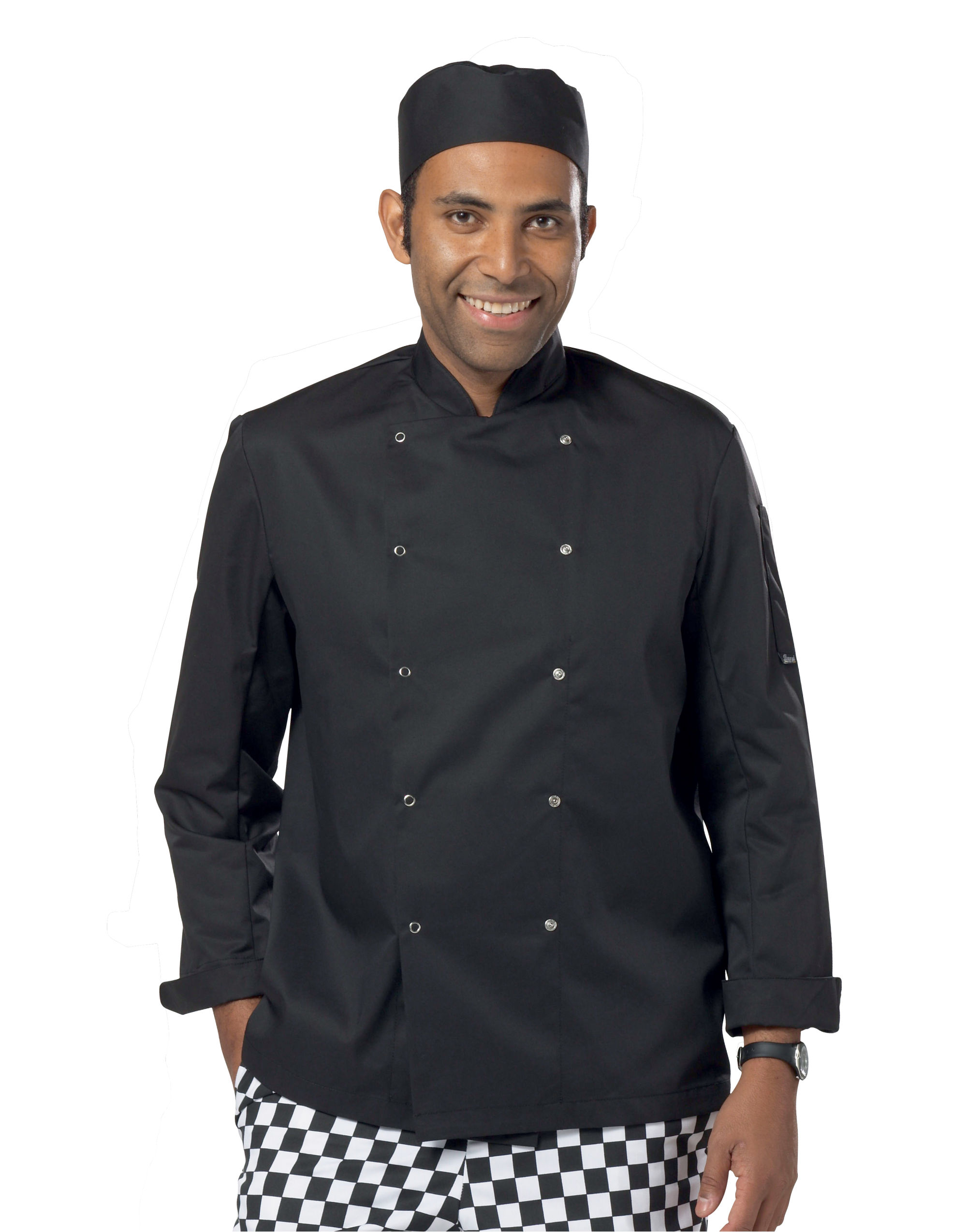 DD08C Black Long Sleeve Chef’s Jacket (BK)