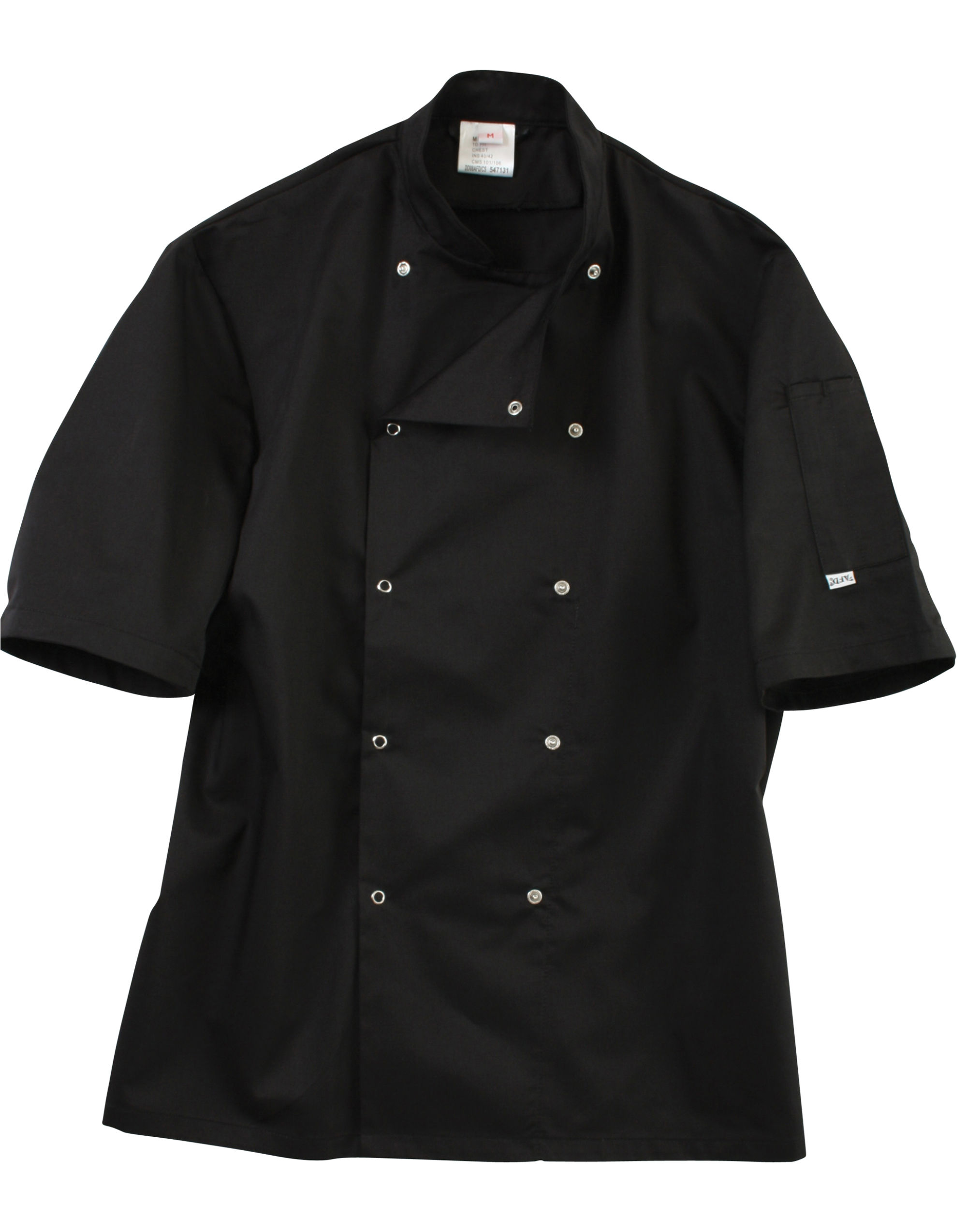 DD08CS Short Sleeve Chef’s Jacket Black DD08CS Short Sleeve Chef’s Jacket Black